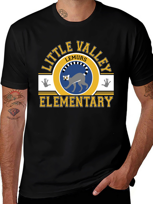 Little Valley Lemurs Elementary Black T-Shirt