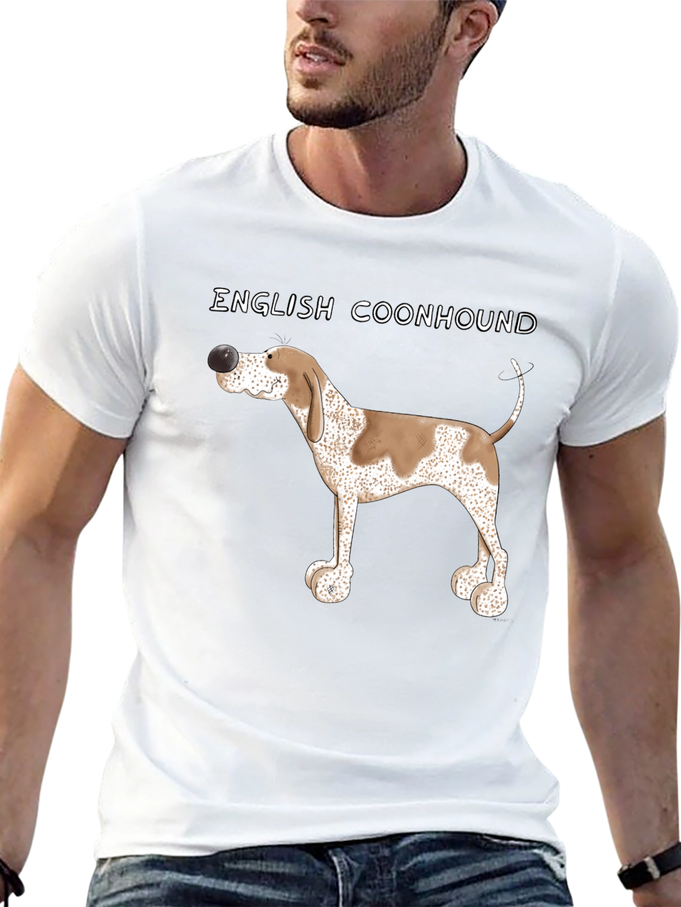 English Coonhound Dog Breed Graphic Tee