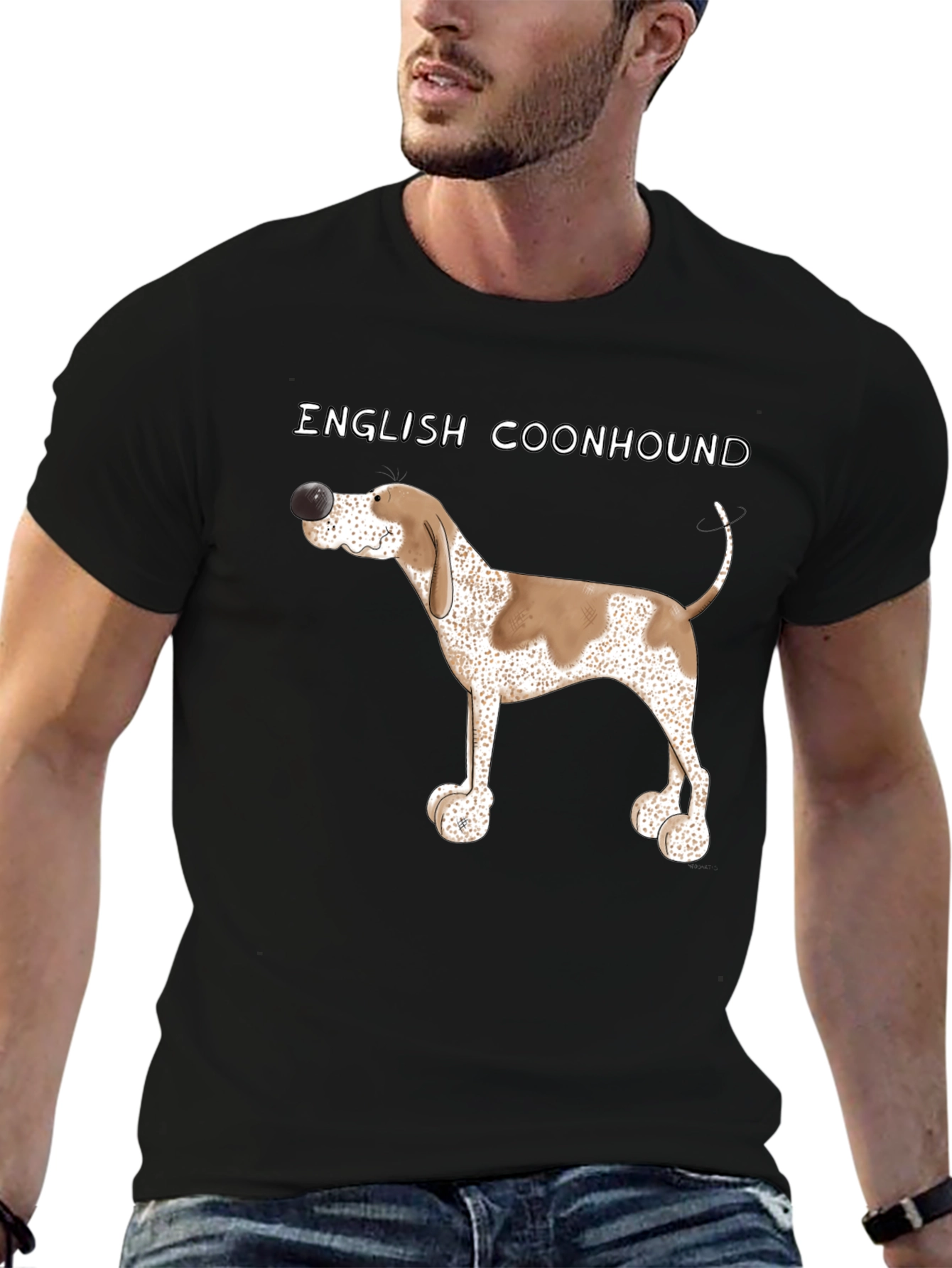 English Coonhound Dog Breed Graphic Tee