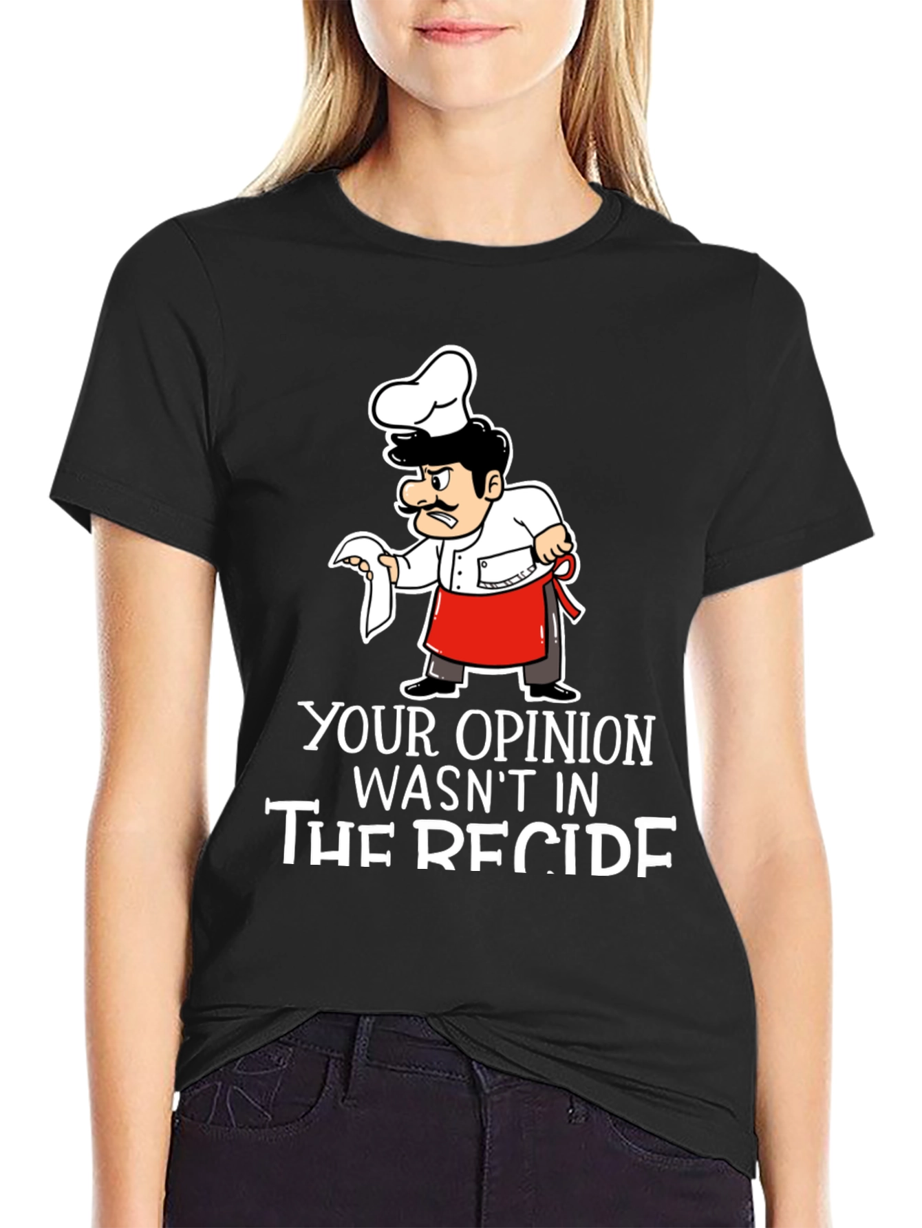 Opinion Recipe Chef T-Shirt - Black