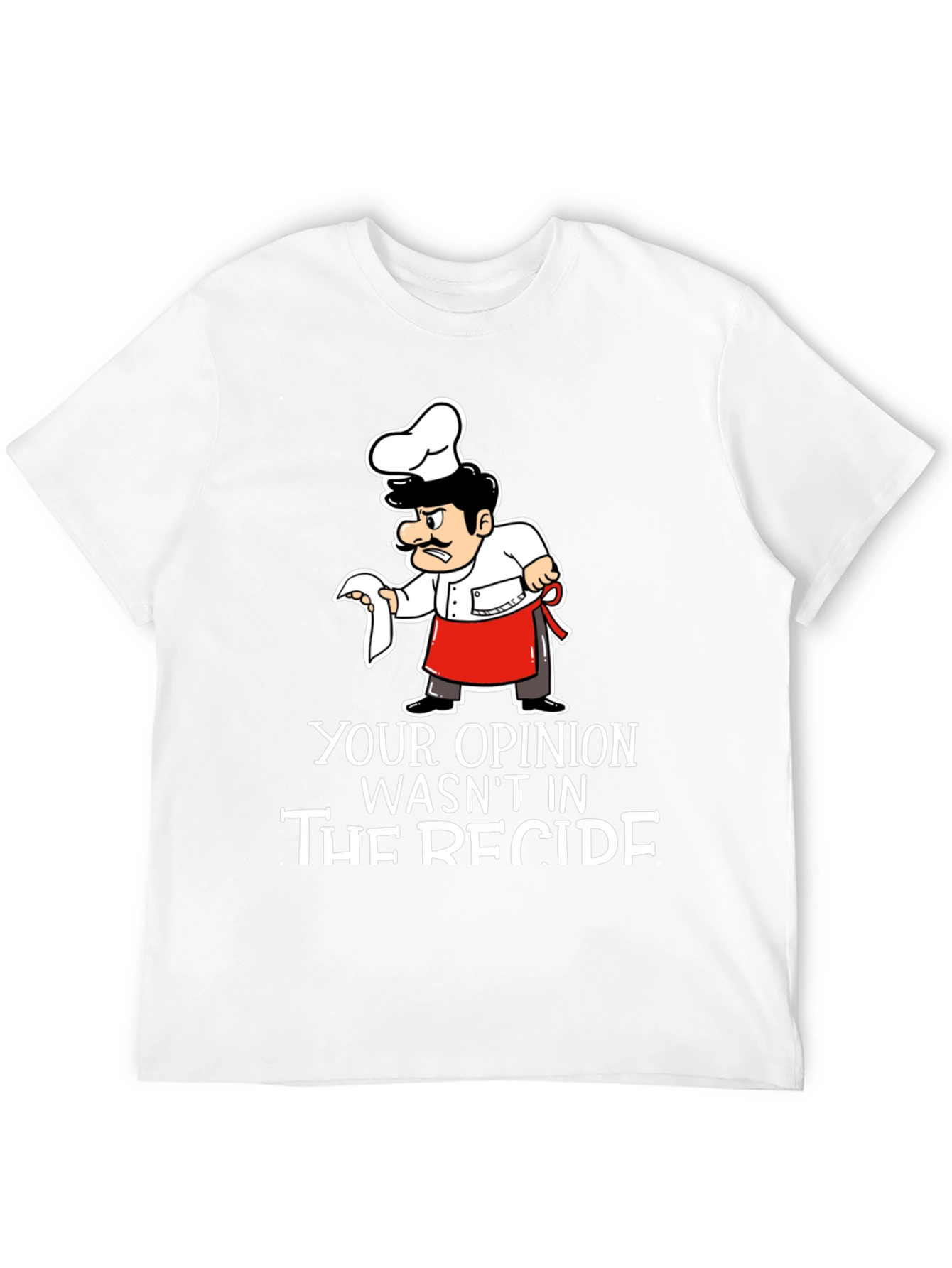 Opinion Recipe Chef T-Shirt - Black