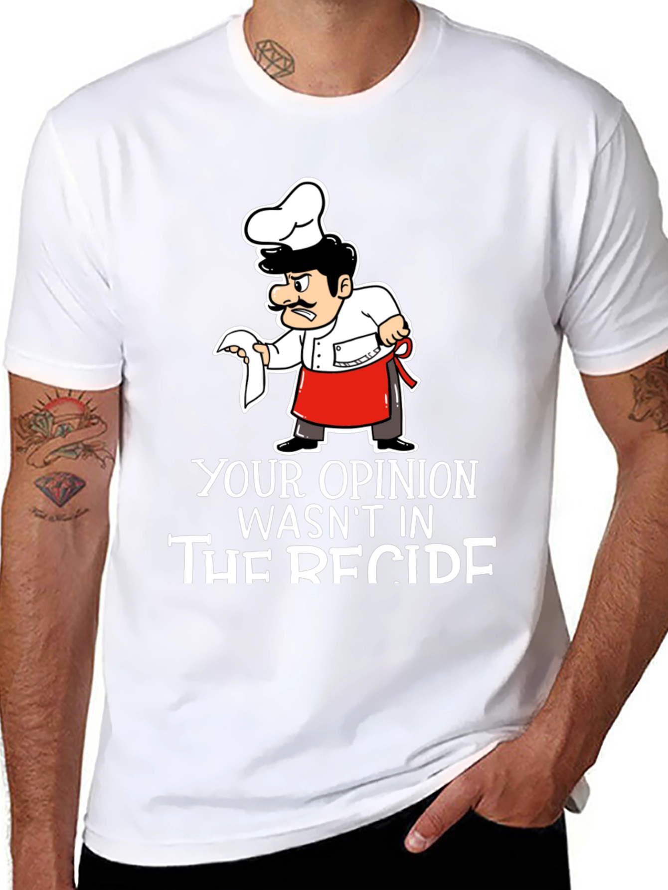 Opinion Recipe Chef T-Shirt - Black
