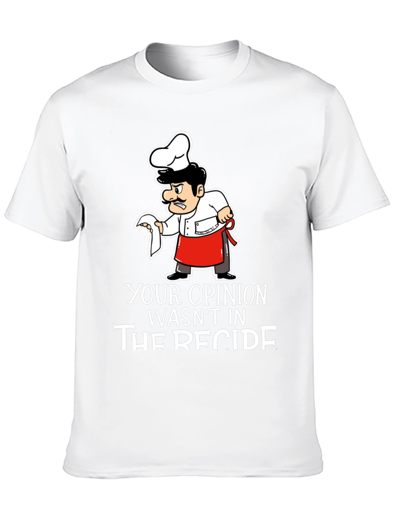 Opinion Recipe Chef T-Shirt - Black