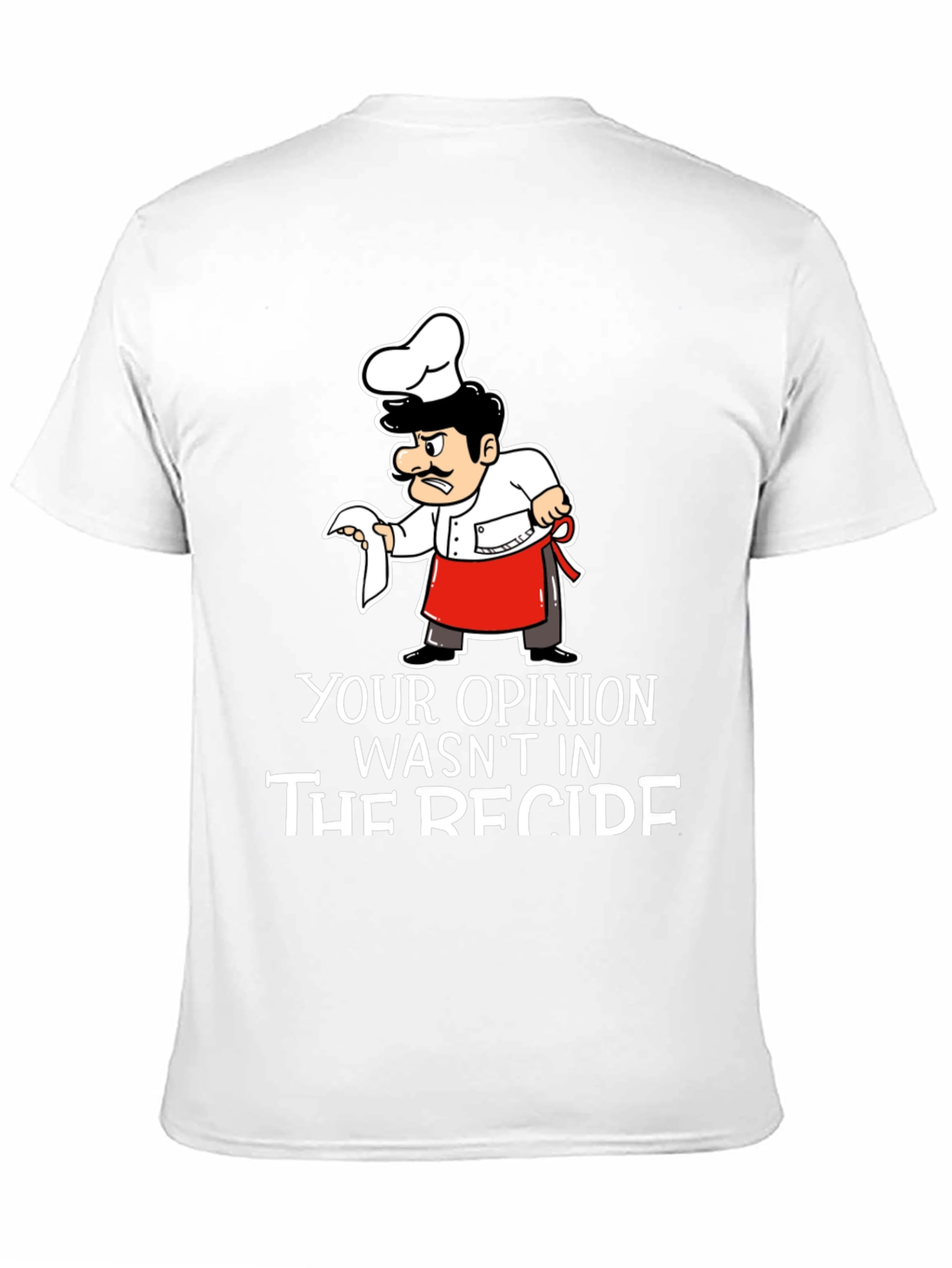 Opinion Recipe Chef T-Shirt - Black