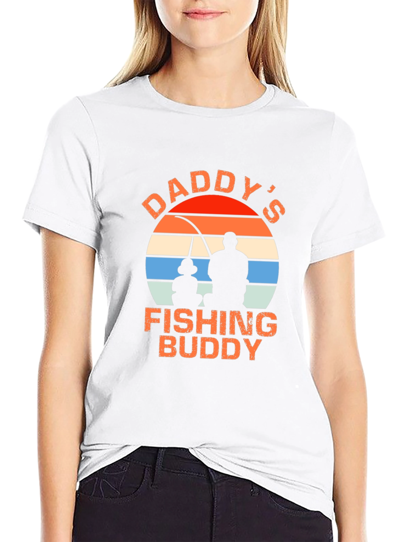 Daddys Fishing Buddy Graphic T-Shirt