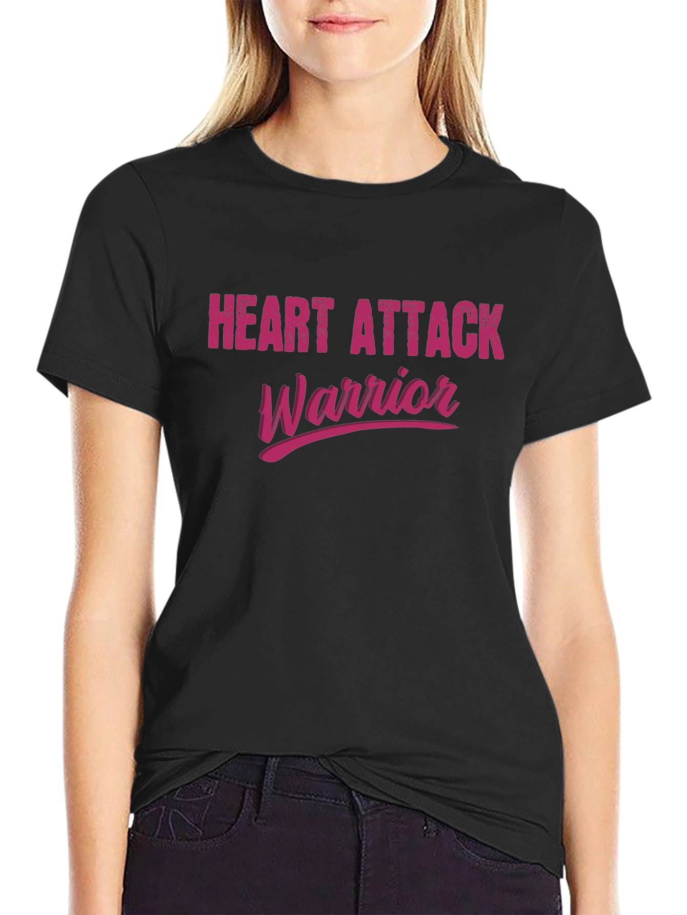 Heart Attack Warrior T-Shirt - Black