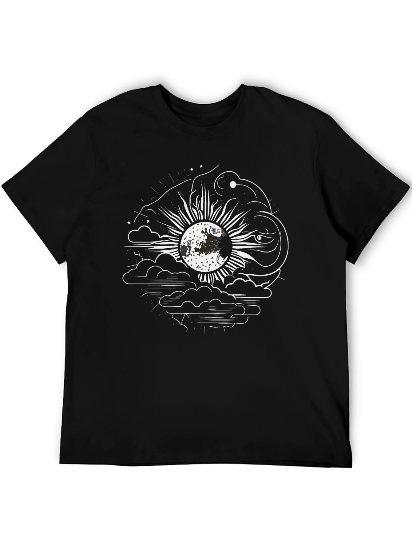 Mens Graphic Tee - Moon Elephant Design
