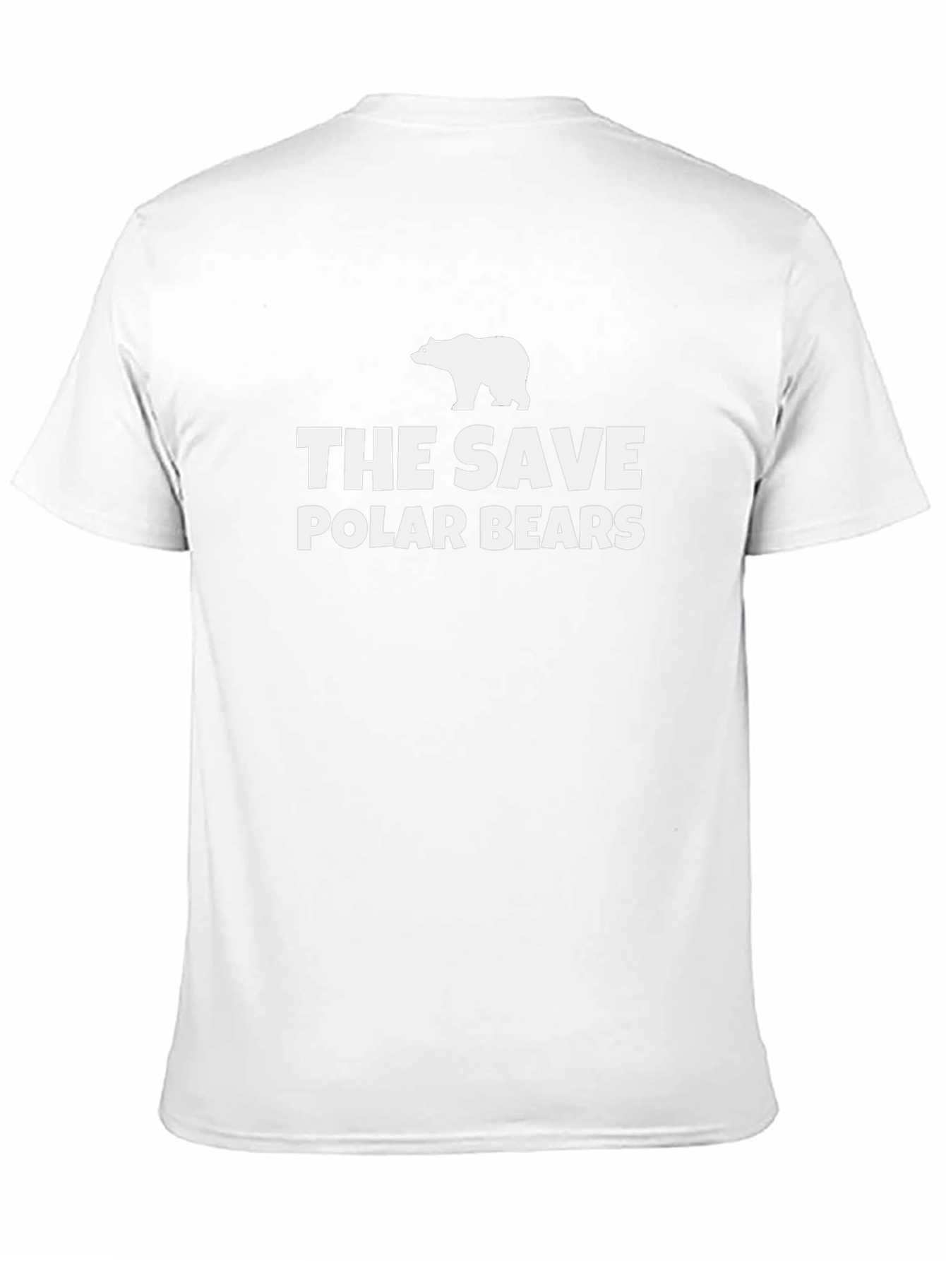 Save Polar Bears Graphic Tee - Black Cotton T-Shirt
