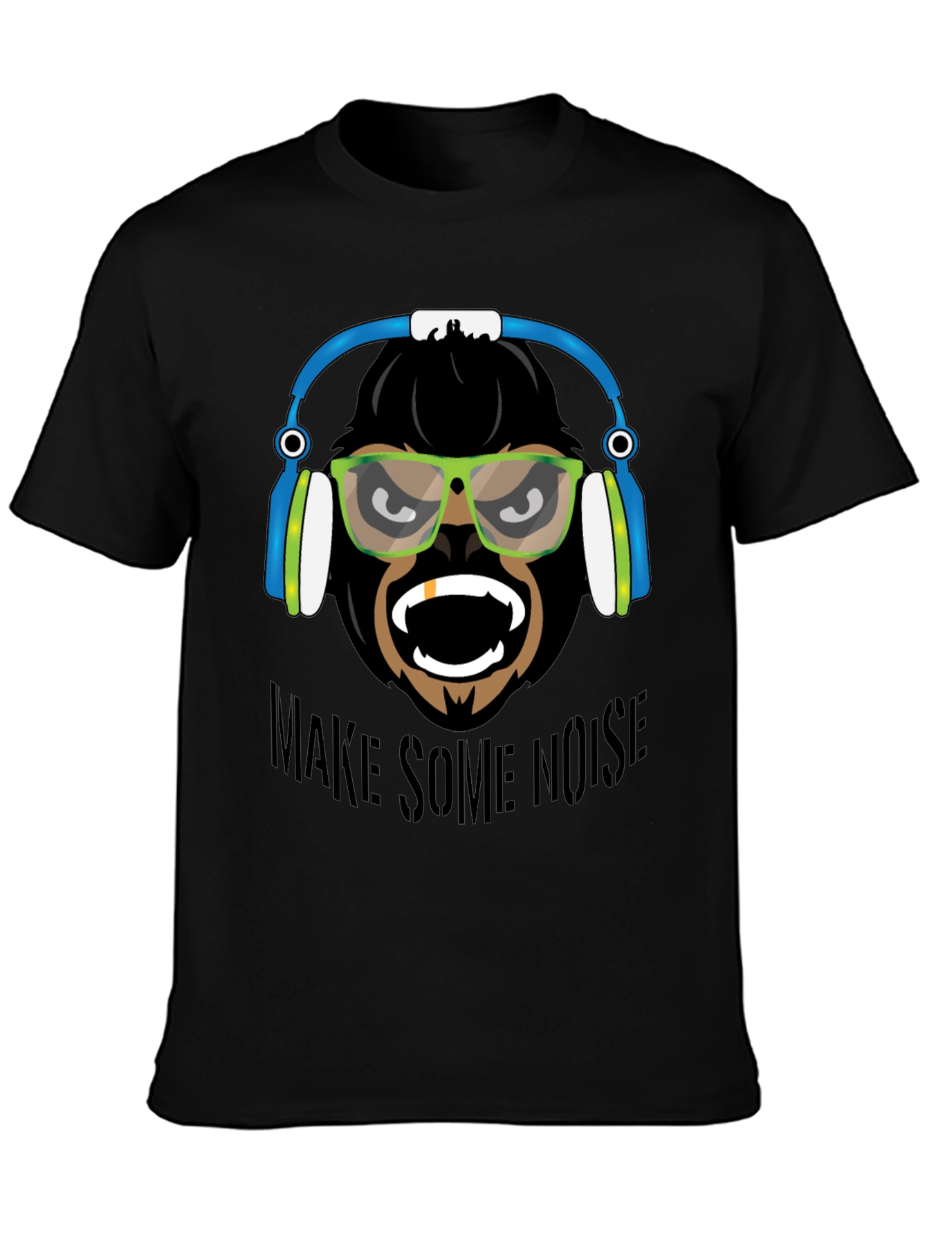 Make Some Noise Gorilla Graphic T-Shirt