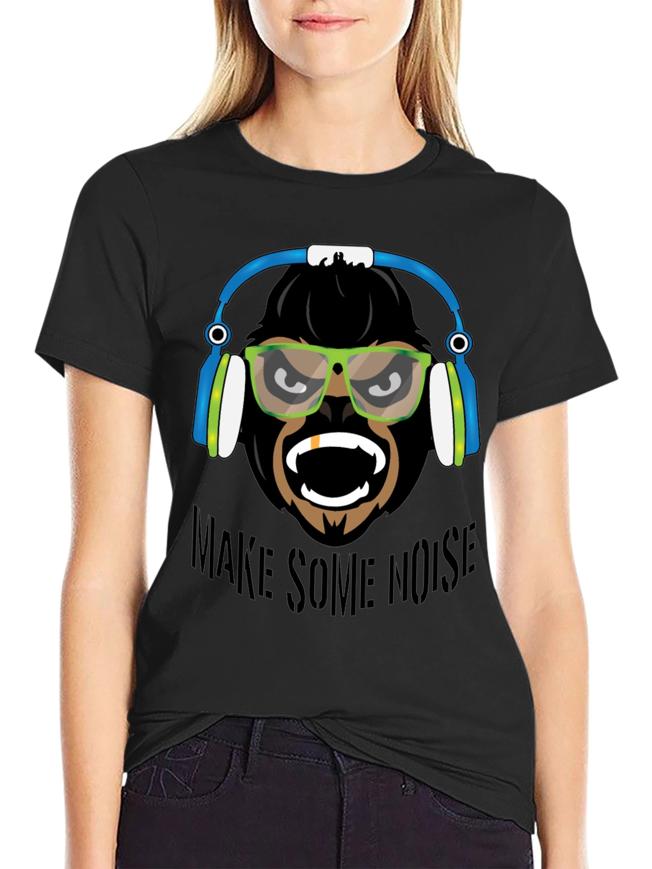 Make Some Noise Gorilla Graphic T-Shirt