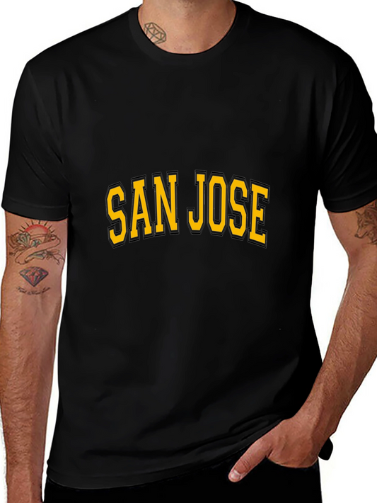San Jose Black T-Shirt - Vintage Style Graphic Tee