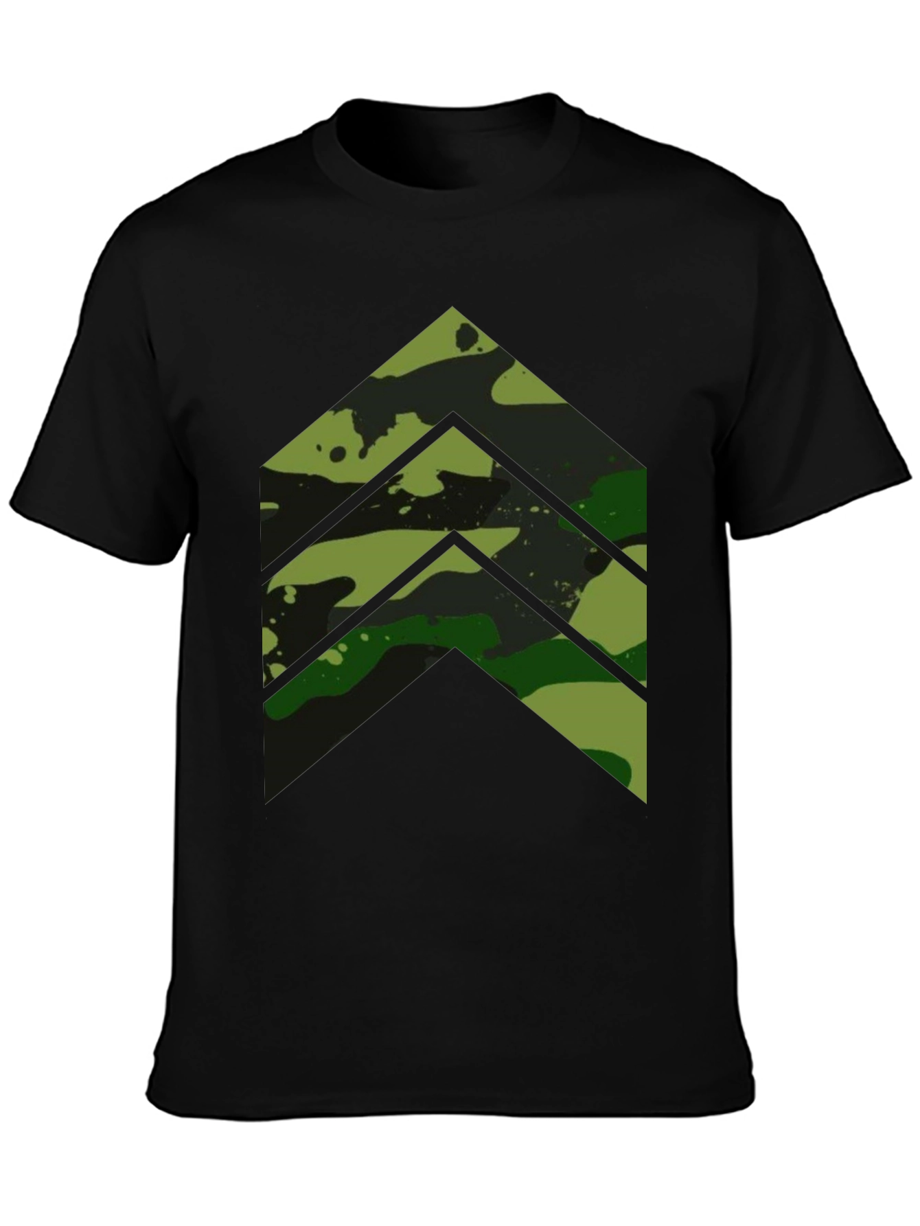 Camo Chevron Graphic Tee - Modern Streetwear