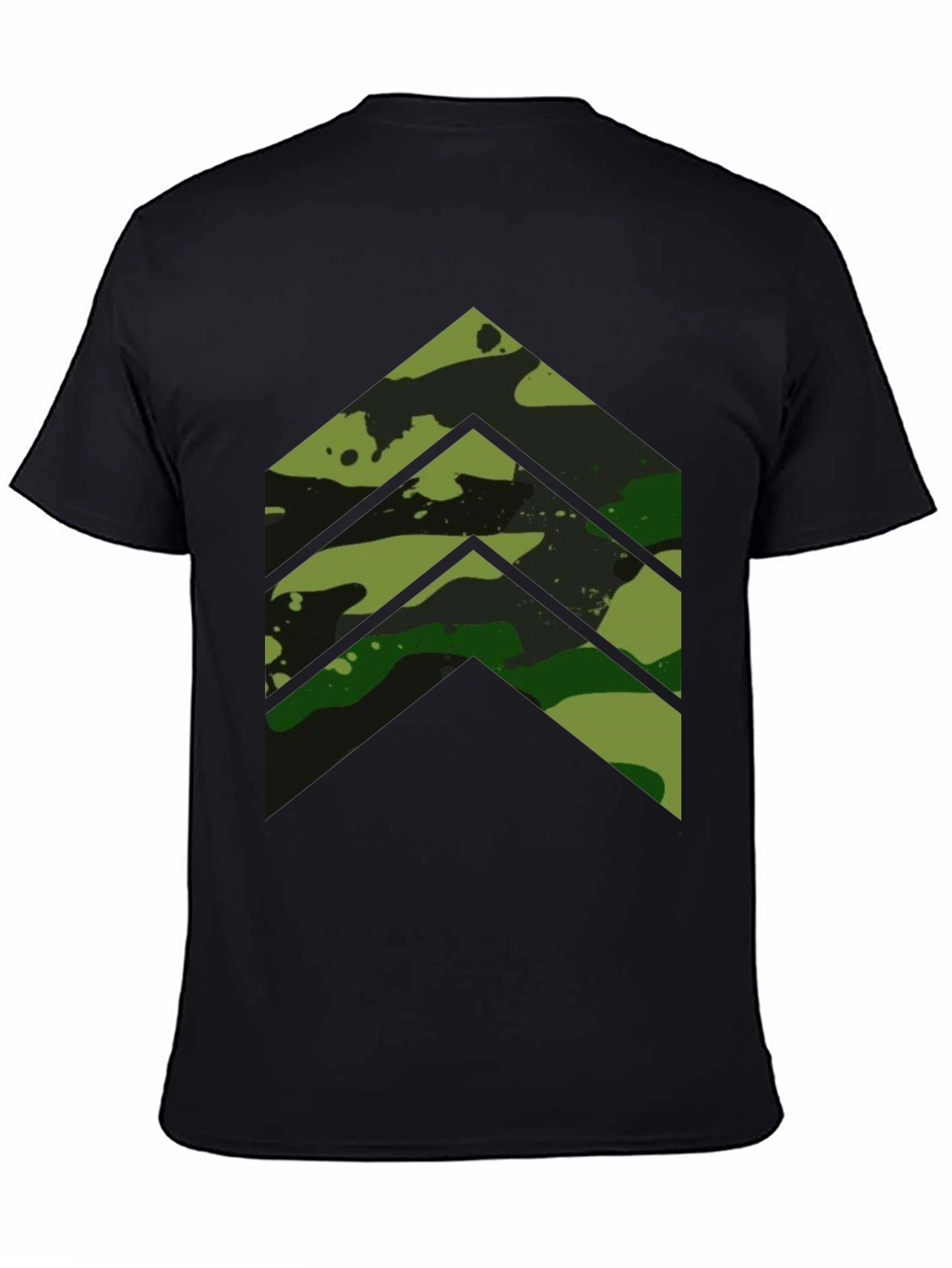 Camo Chevron Graphic Tee - Modern Streetwear