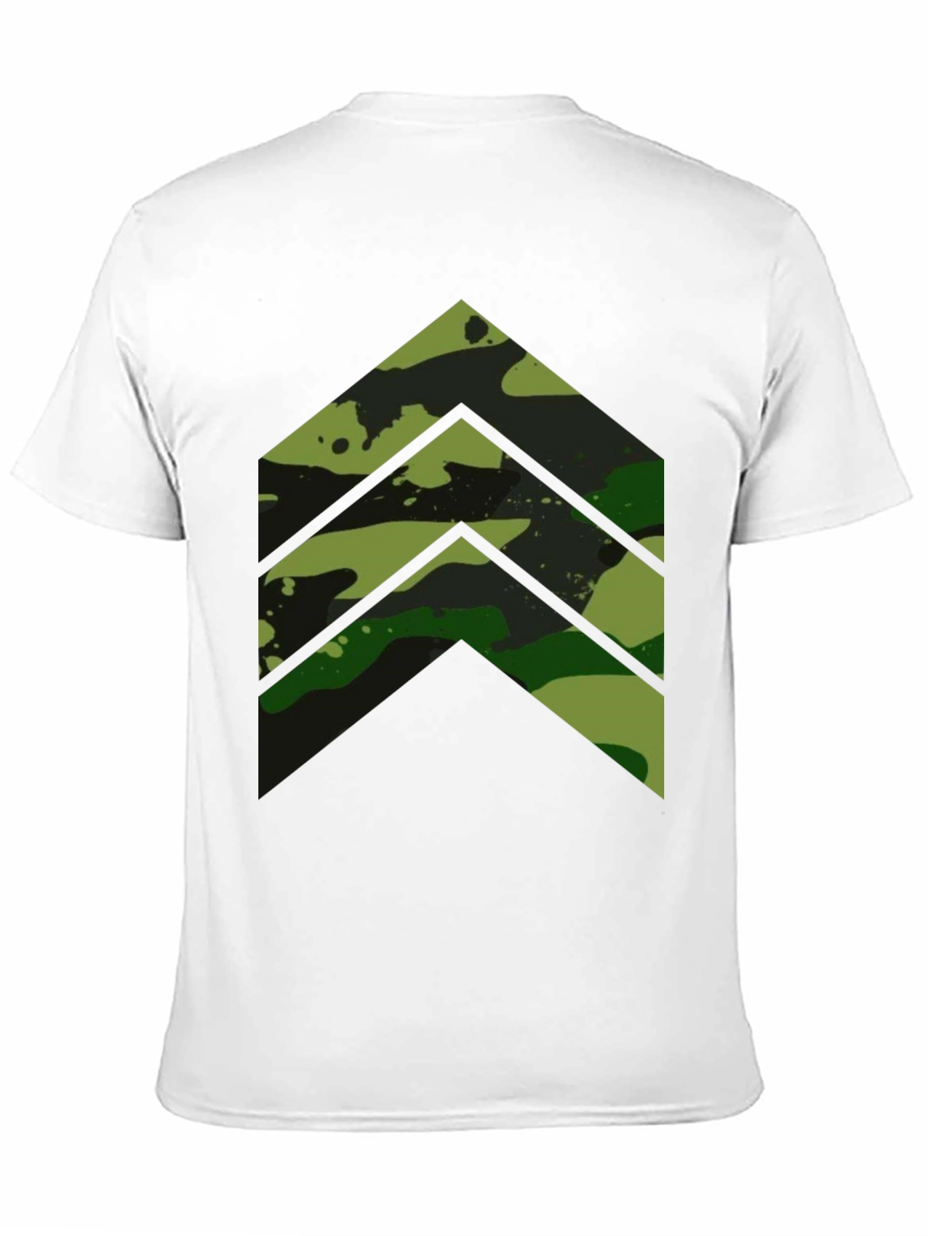 Camo Chevron Graphic Tee - Modern Streetwear