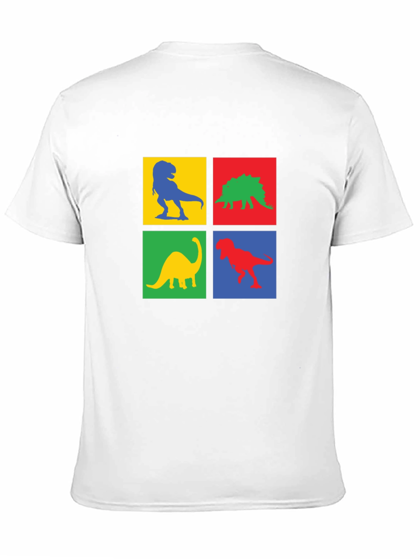 Dinosaur Squares Graphic Tee - Black T-Shirt