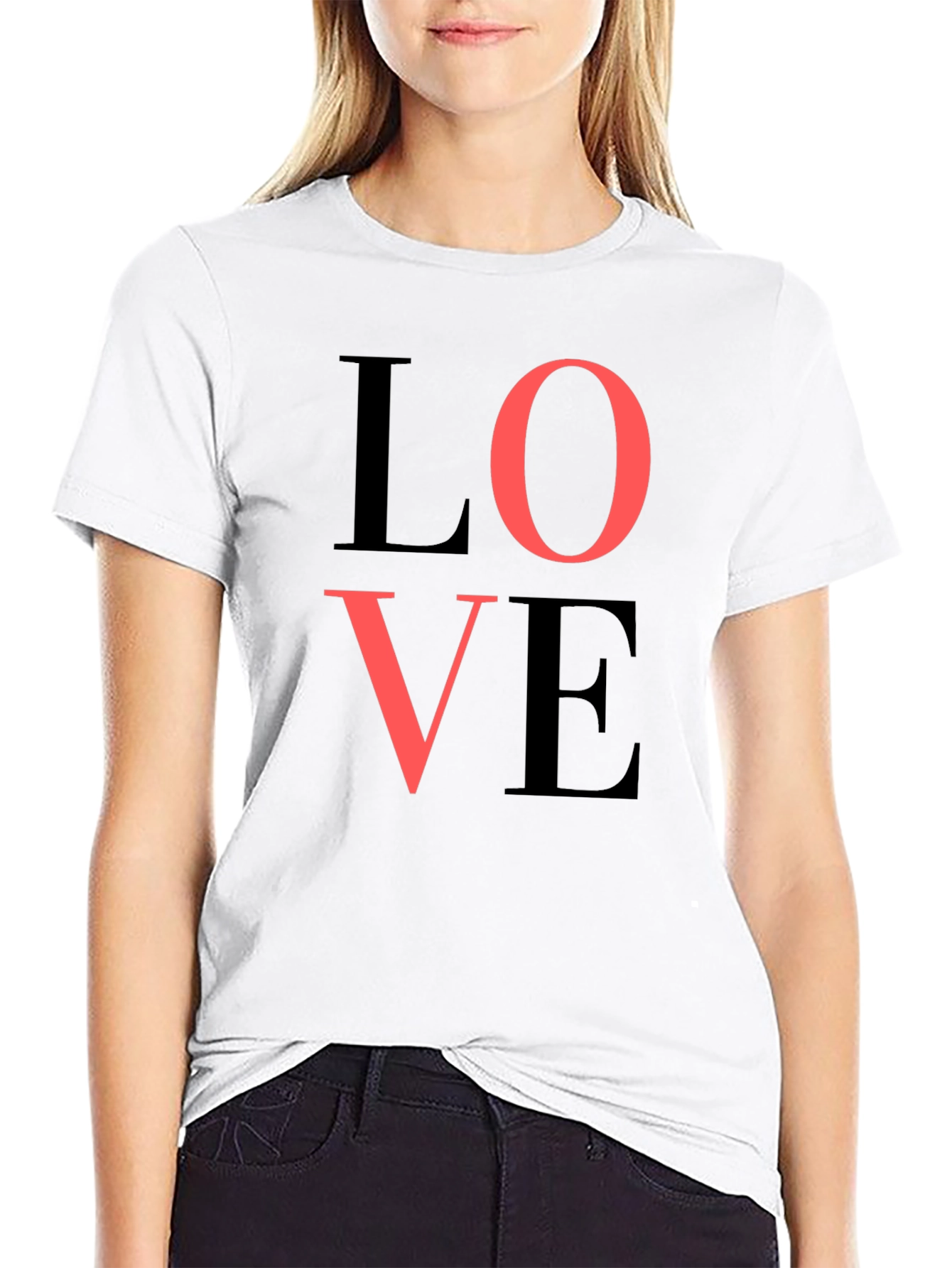 LOVE Graphic Tee - Stylish Black T-Shirt