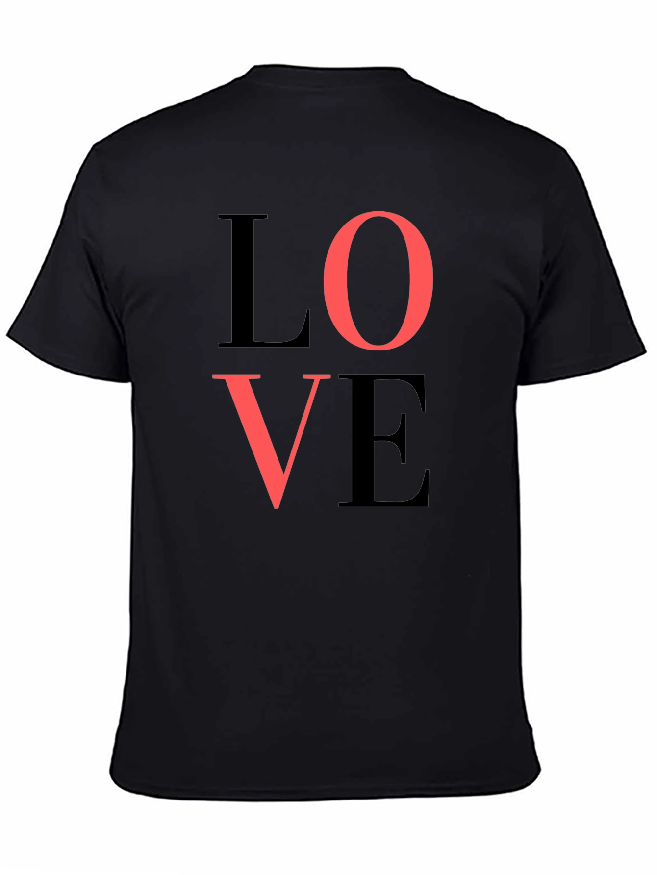 LOVE Graphic Tee - Stylish Black T-Shirt