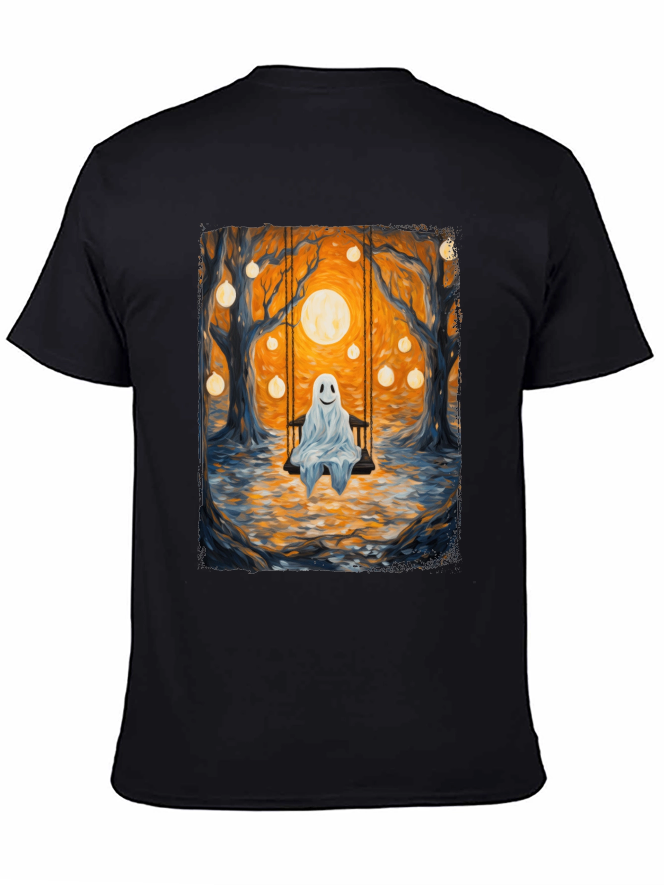 Ghost on Swing T-Shirt - Spooky Season
