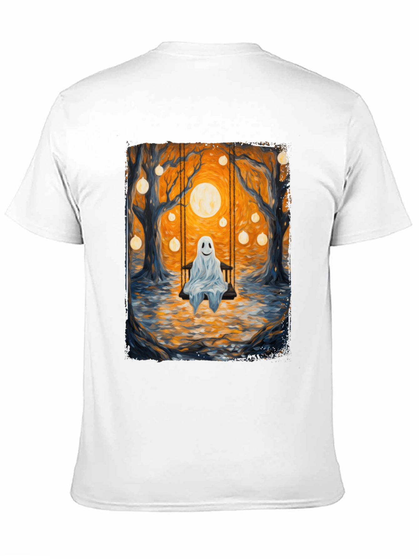 Ghost on Swing T-Shirt - Spooky Season