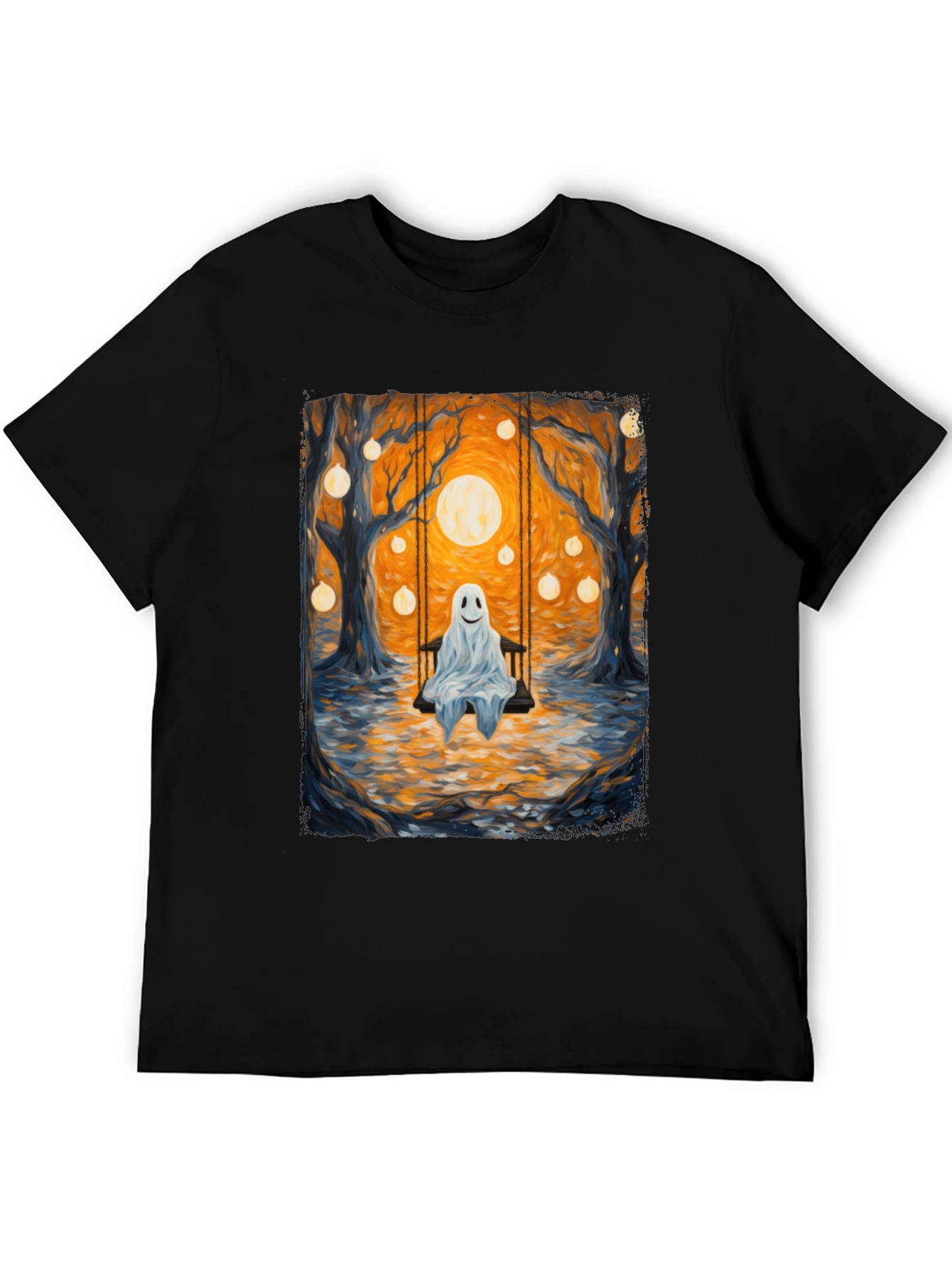 Ghost on Swing T-Shirt - Spooky Season
