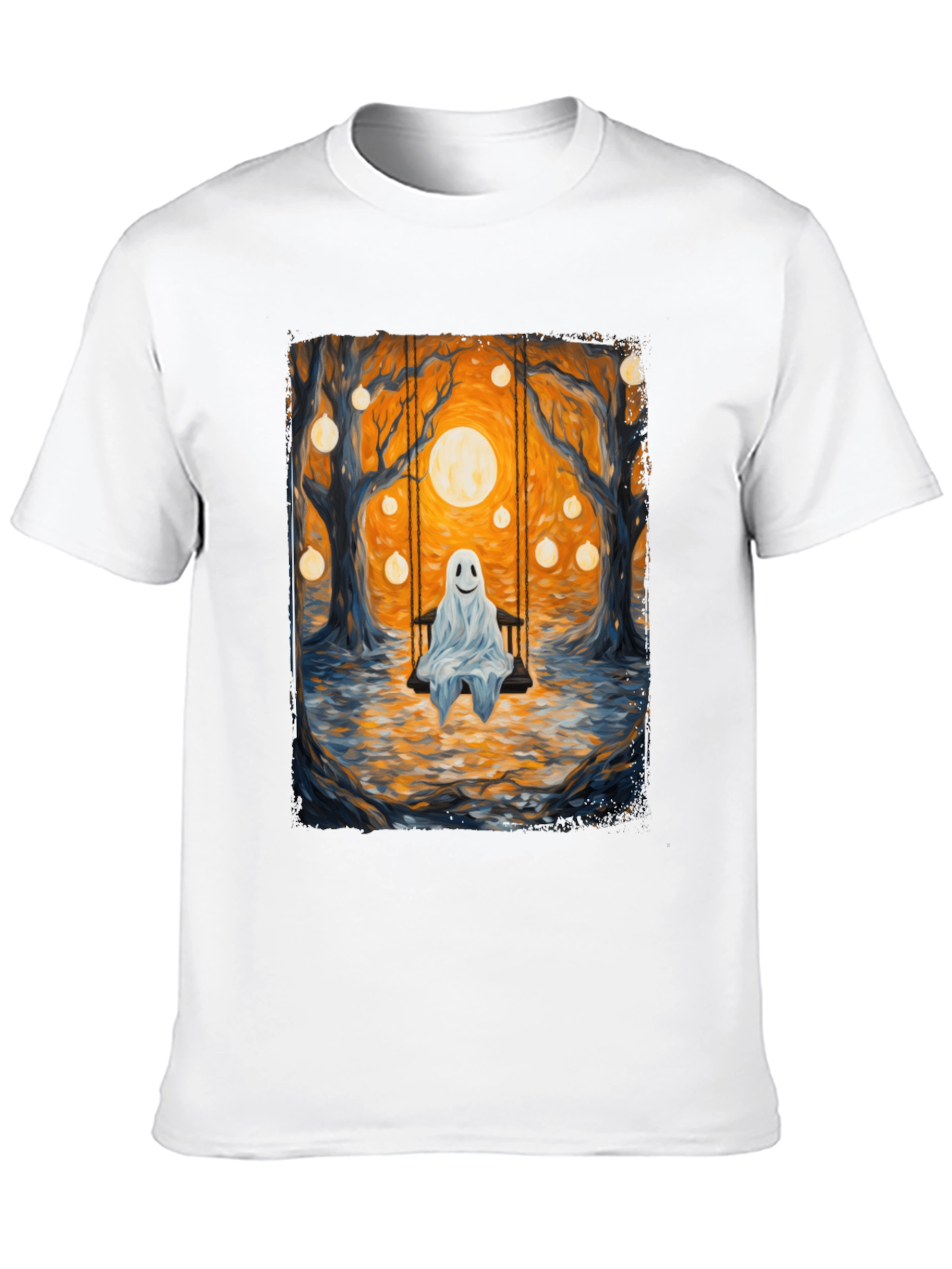 Ghost on Swing T-Shirt - Spooky Season