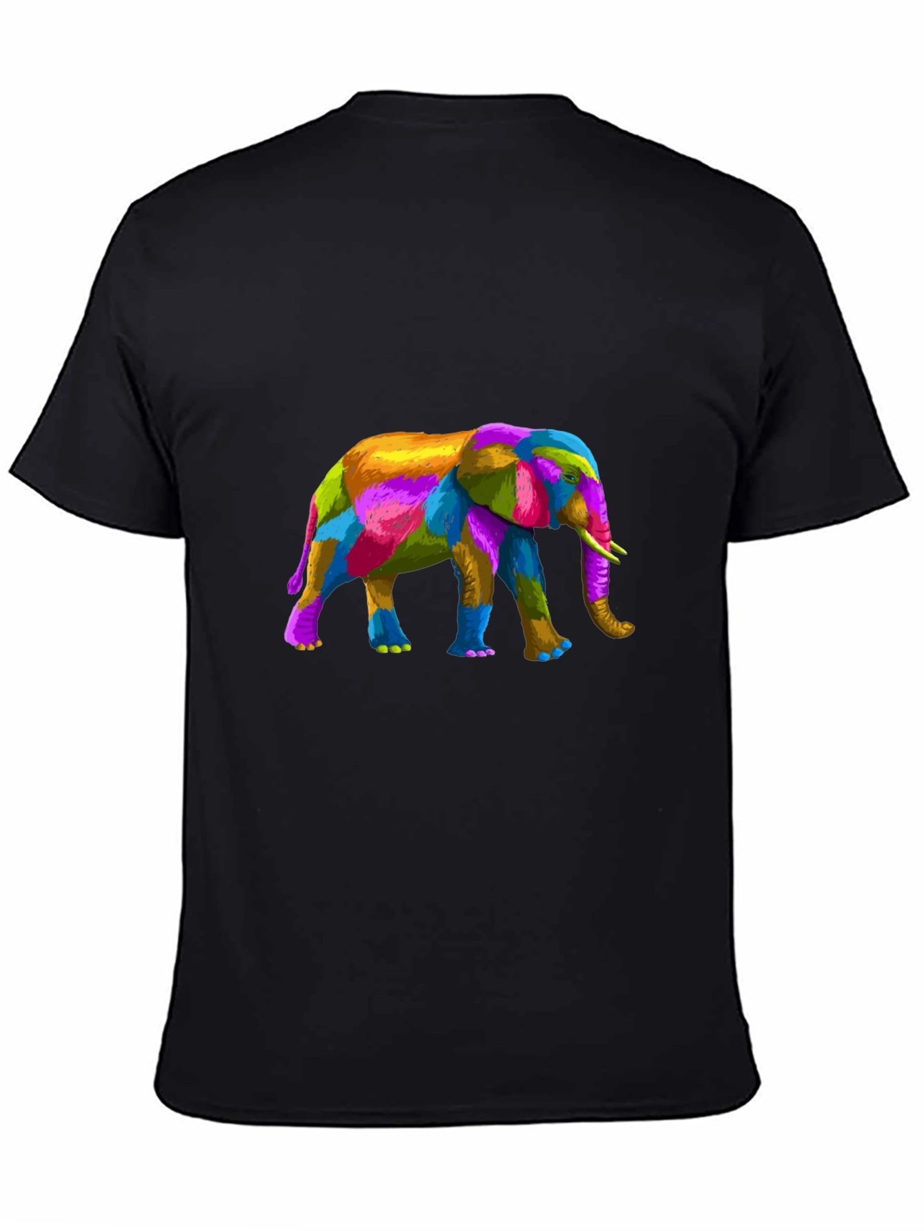Colorful Elephant Graphic T-Shirt