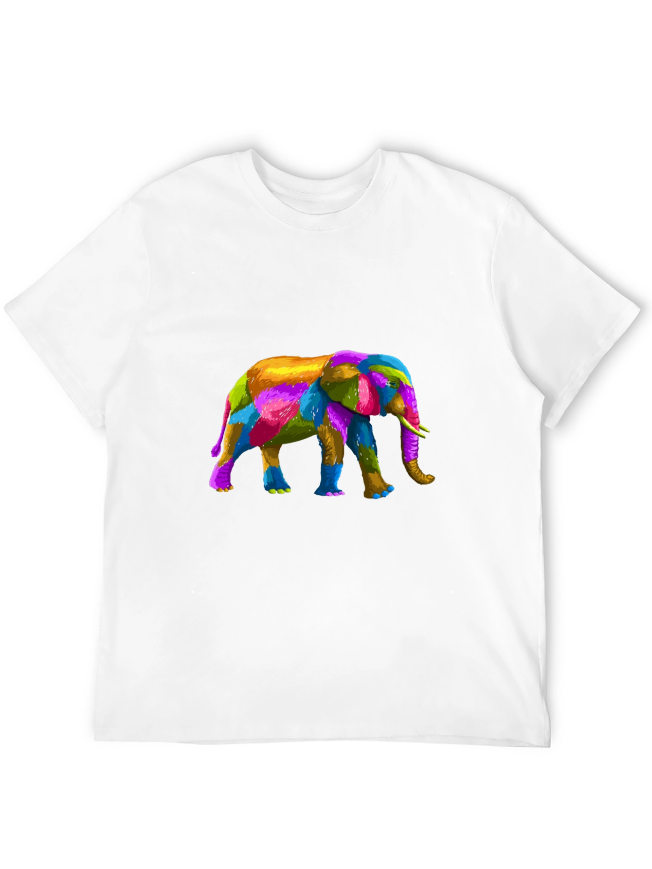 Colorful Elephant Graphic T-Shirt