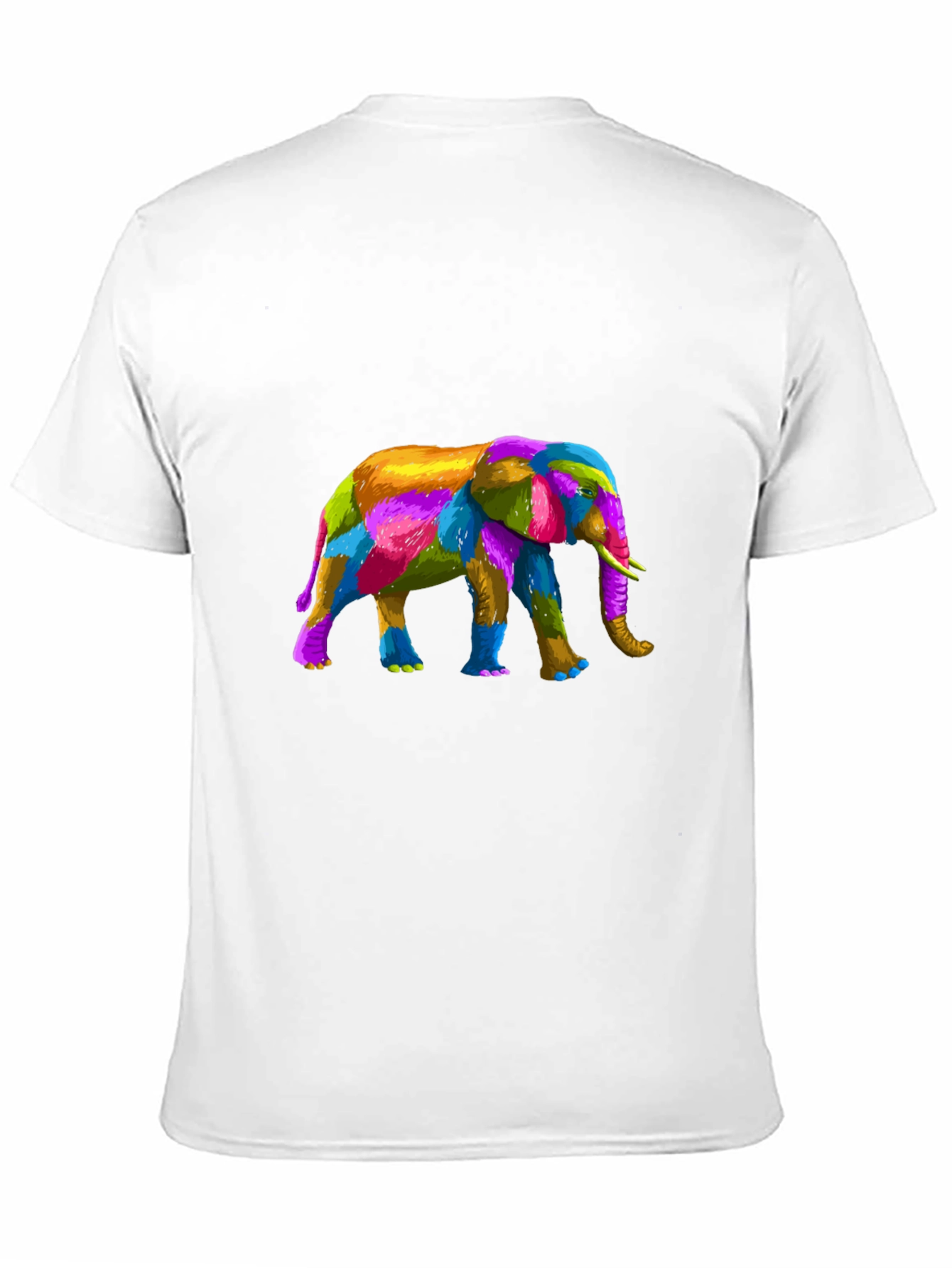 Colorful Elephant Graphic T-Shirt
