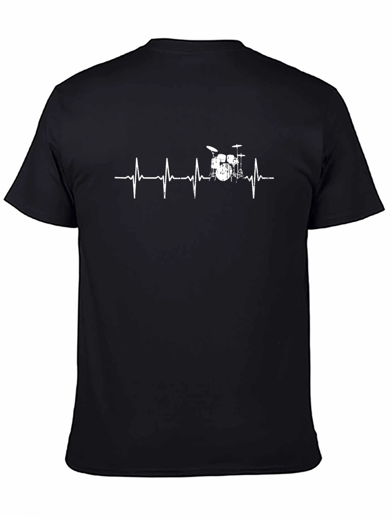 Drummer Heartbeat T-Shirt - Music Lover Tee