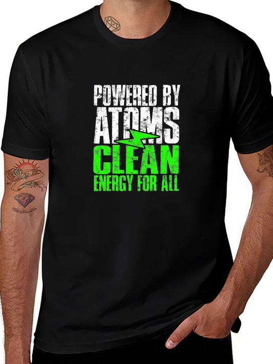 Powered by Atoms Clean Energy T-Shirt
