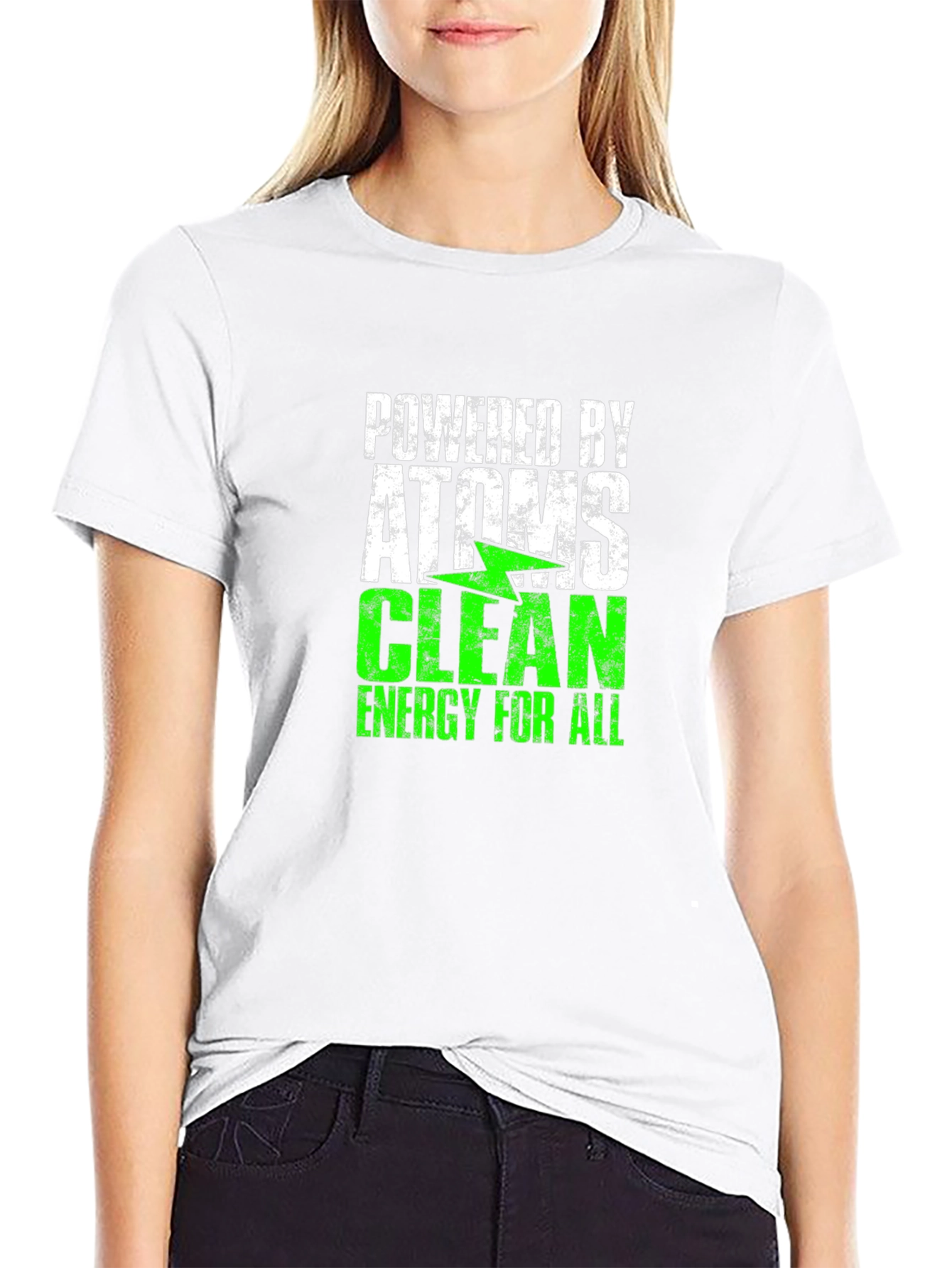 Powered by Atoms Clean Energy T-Shirt