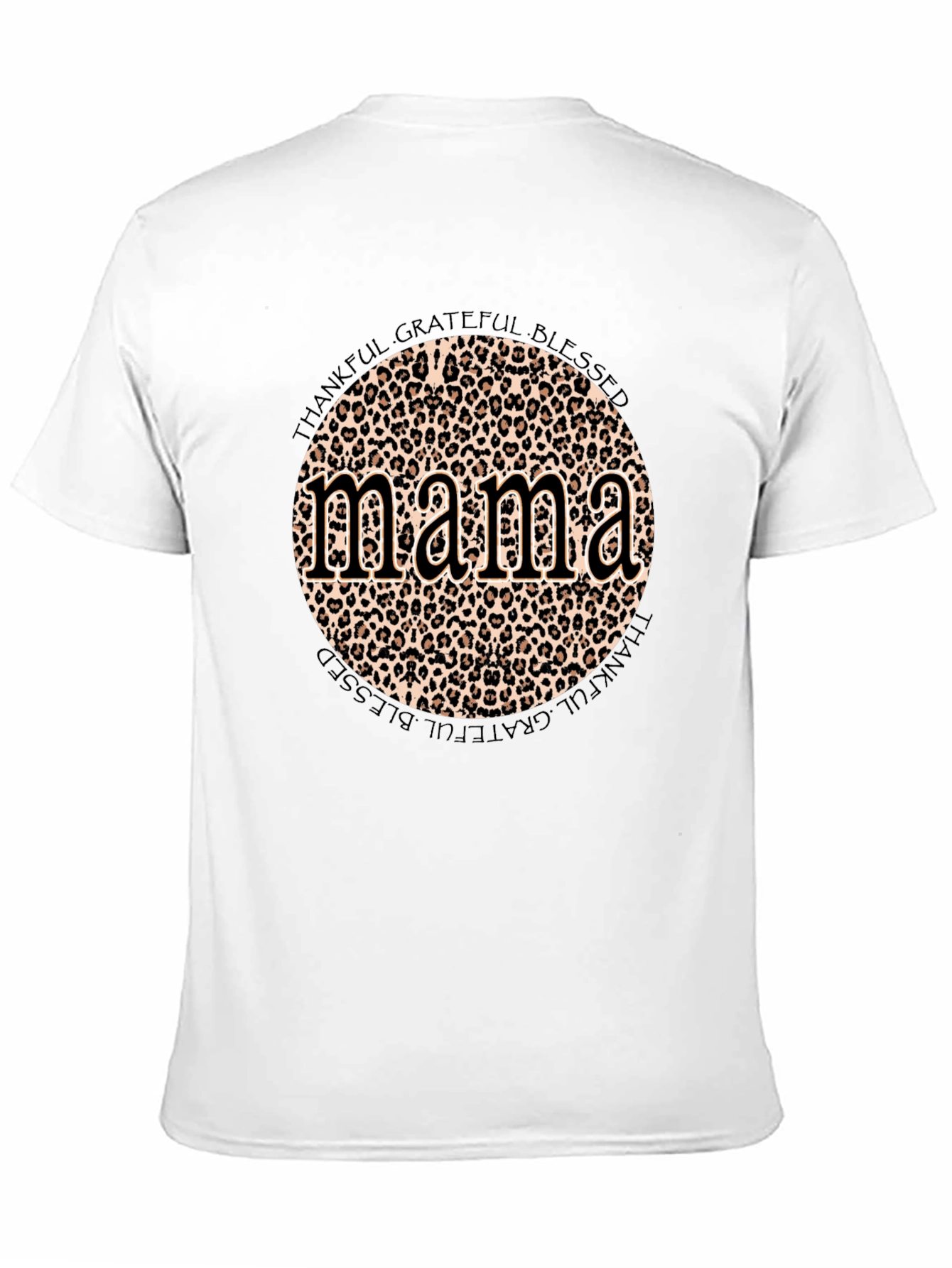 Mama Leopard Print Graphic T-Shirt