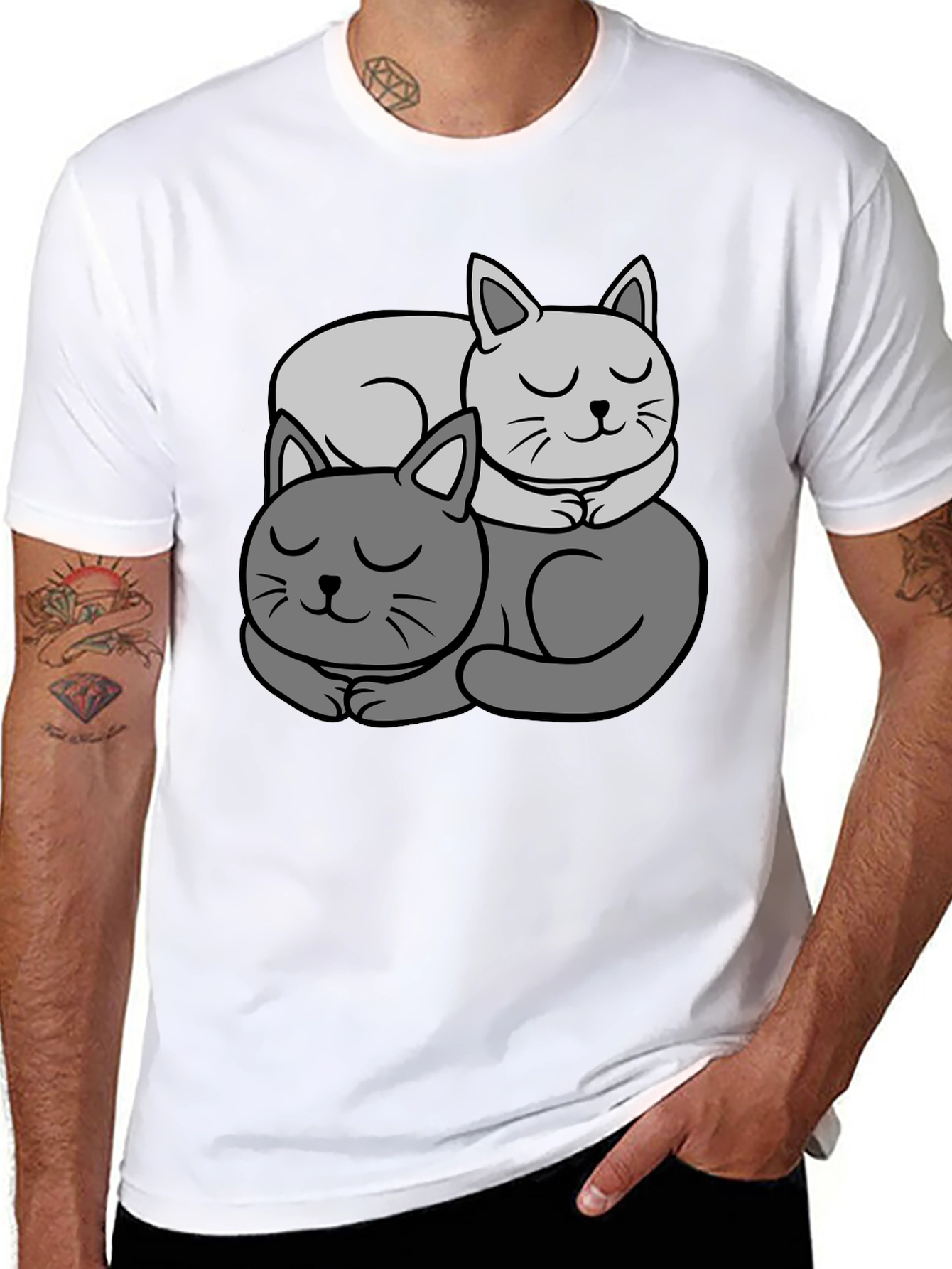 Cute Cats Nap T-Shirt