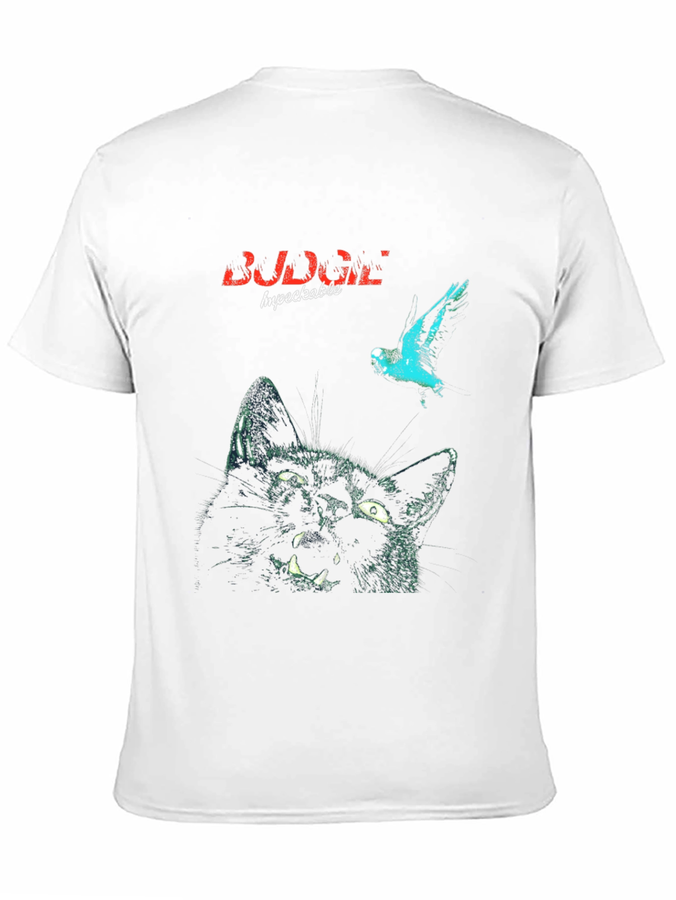 Angry Cat & Bird T-Shirt