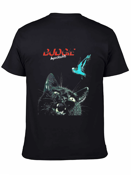 Angry Cat & Bird T-Shirt