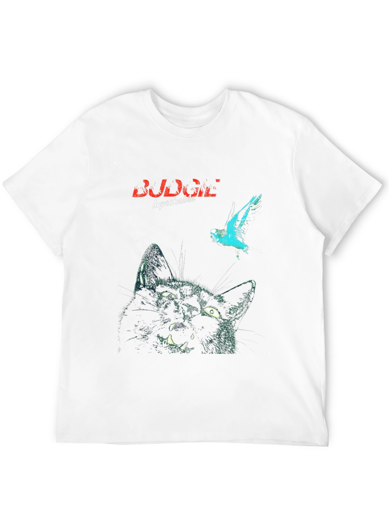 Angry Cat & Bird T-Shirt