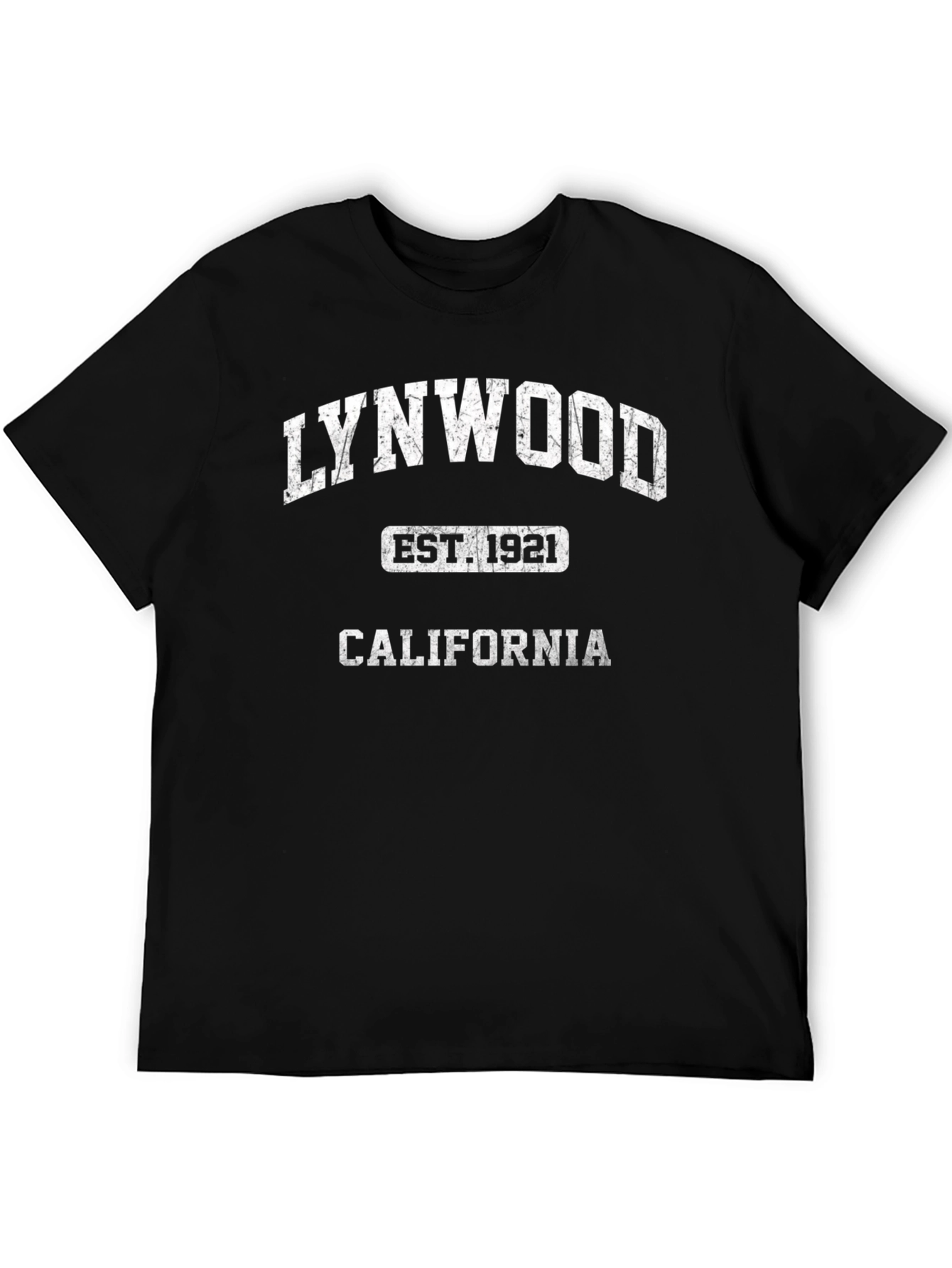 Lynwood California Est. 1921 Black T-Shirt