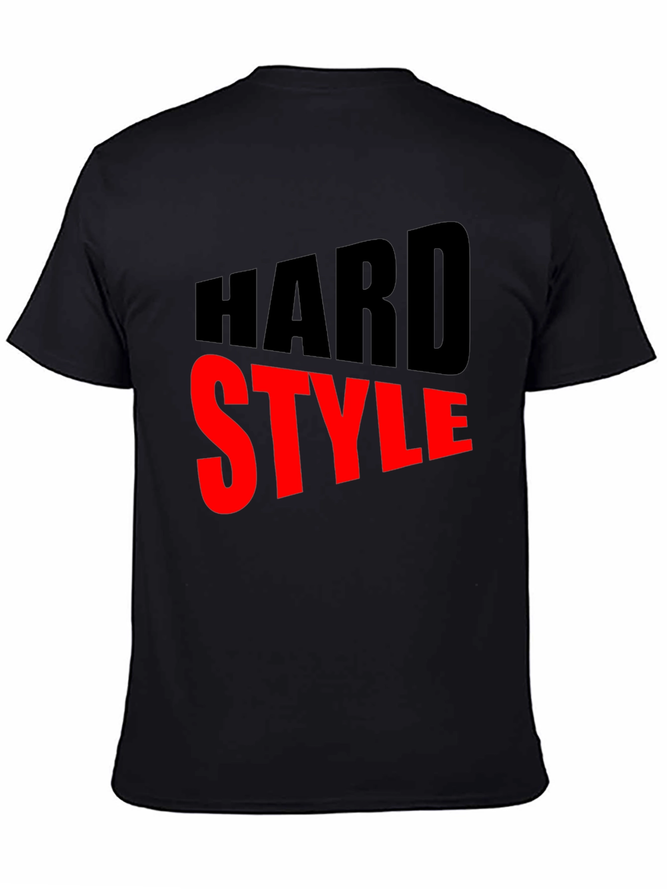 Hard Style Graphic Print Mens Black T-Shirt