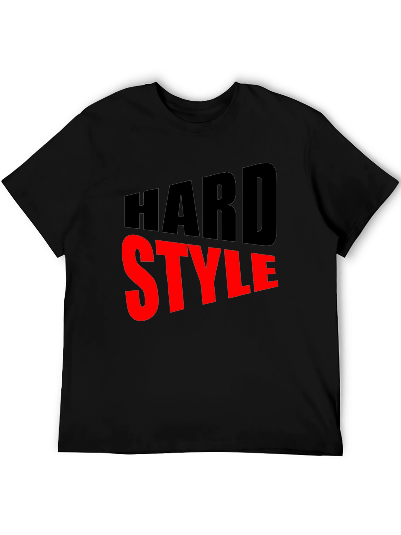 Hard Style Graphic Print Mens Black T-Shirt