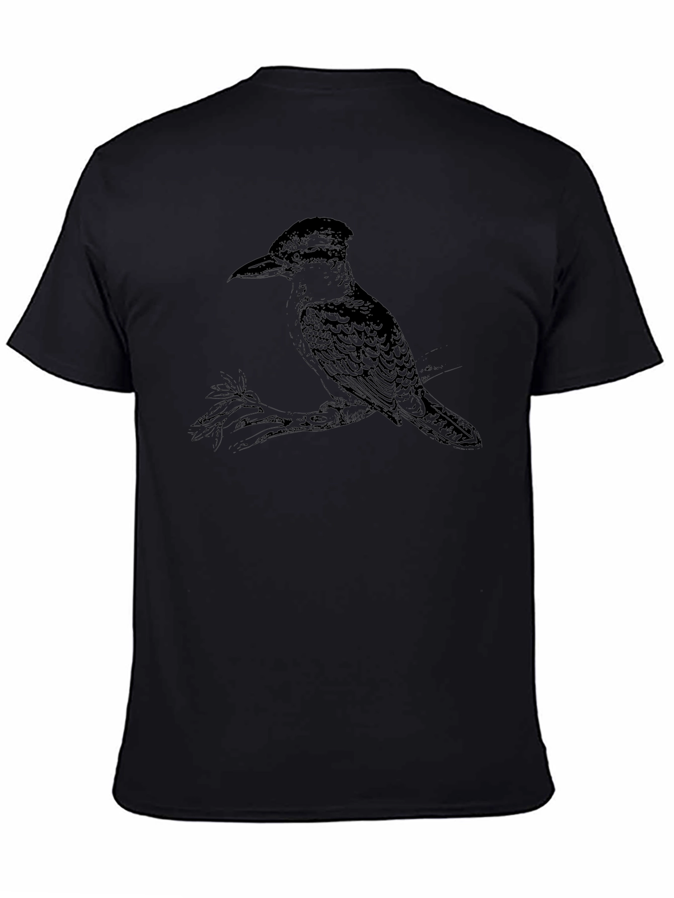 Black Kookaburra Bird Graphic Tee