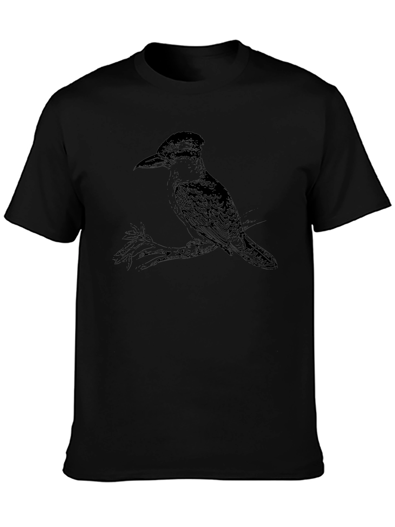 Black Kookaburra Bird Graphic Tee