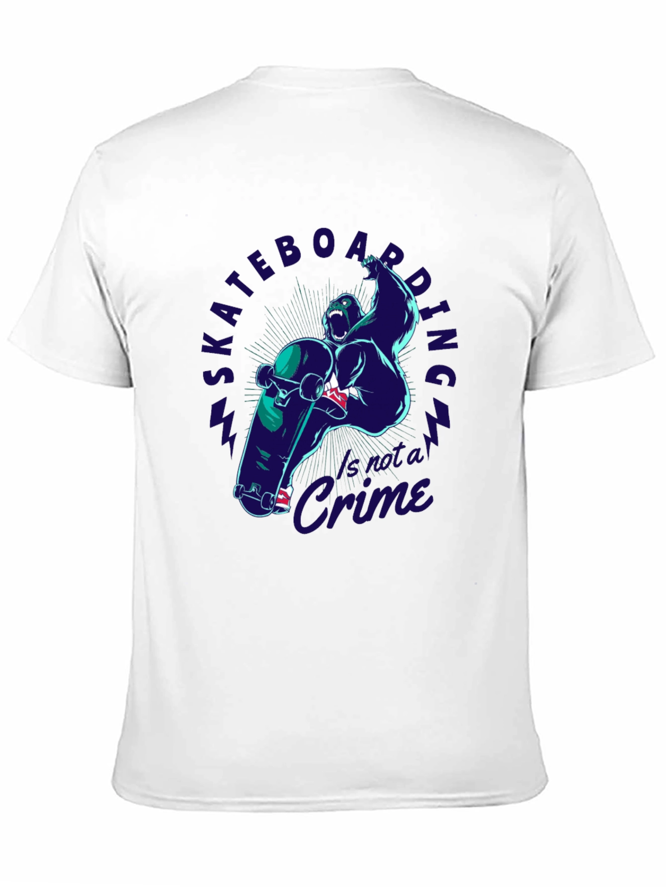 Skateboarding is Not a Crime Graphic Tee