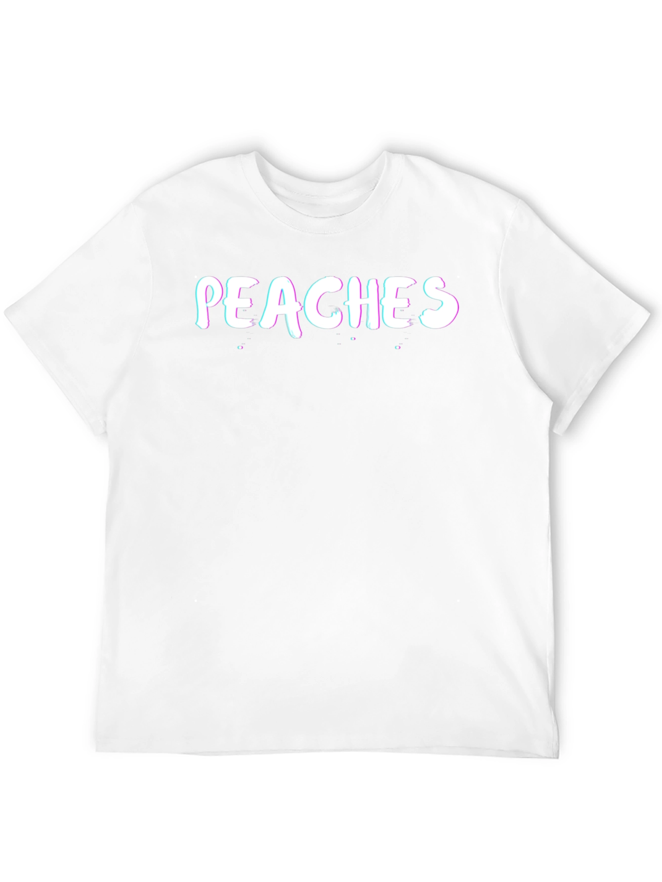 Peaches Graphic Tee - Black Crew Neck