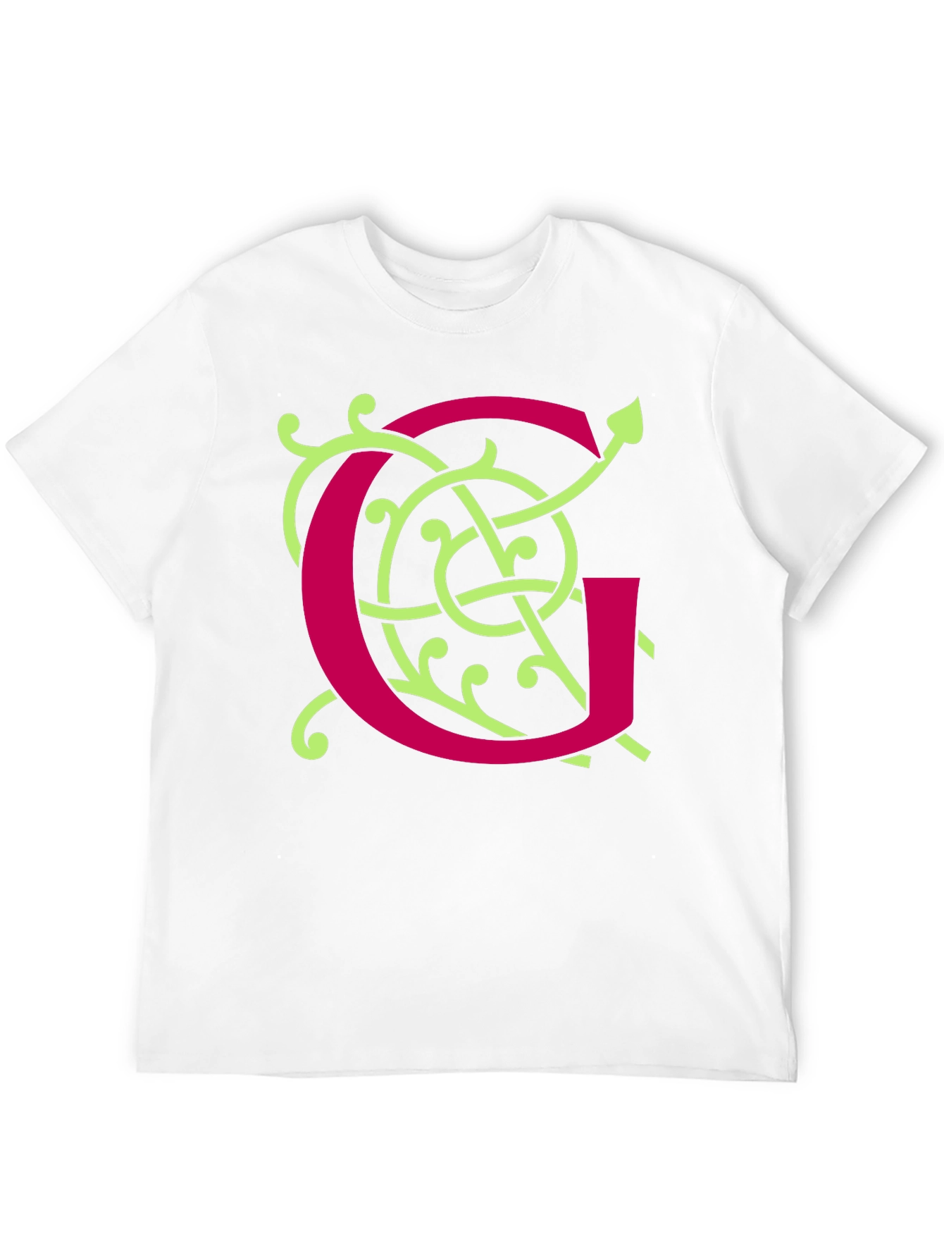 Ornamental Initial G Black T-Shirt