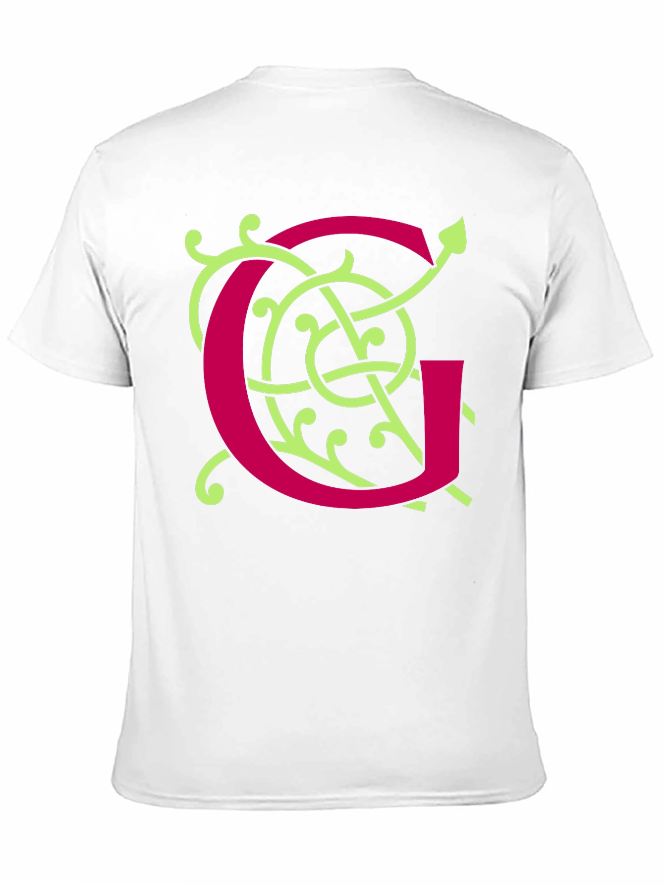 Ornamental Initial G Black T-Shirt