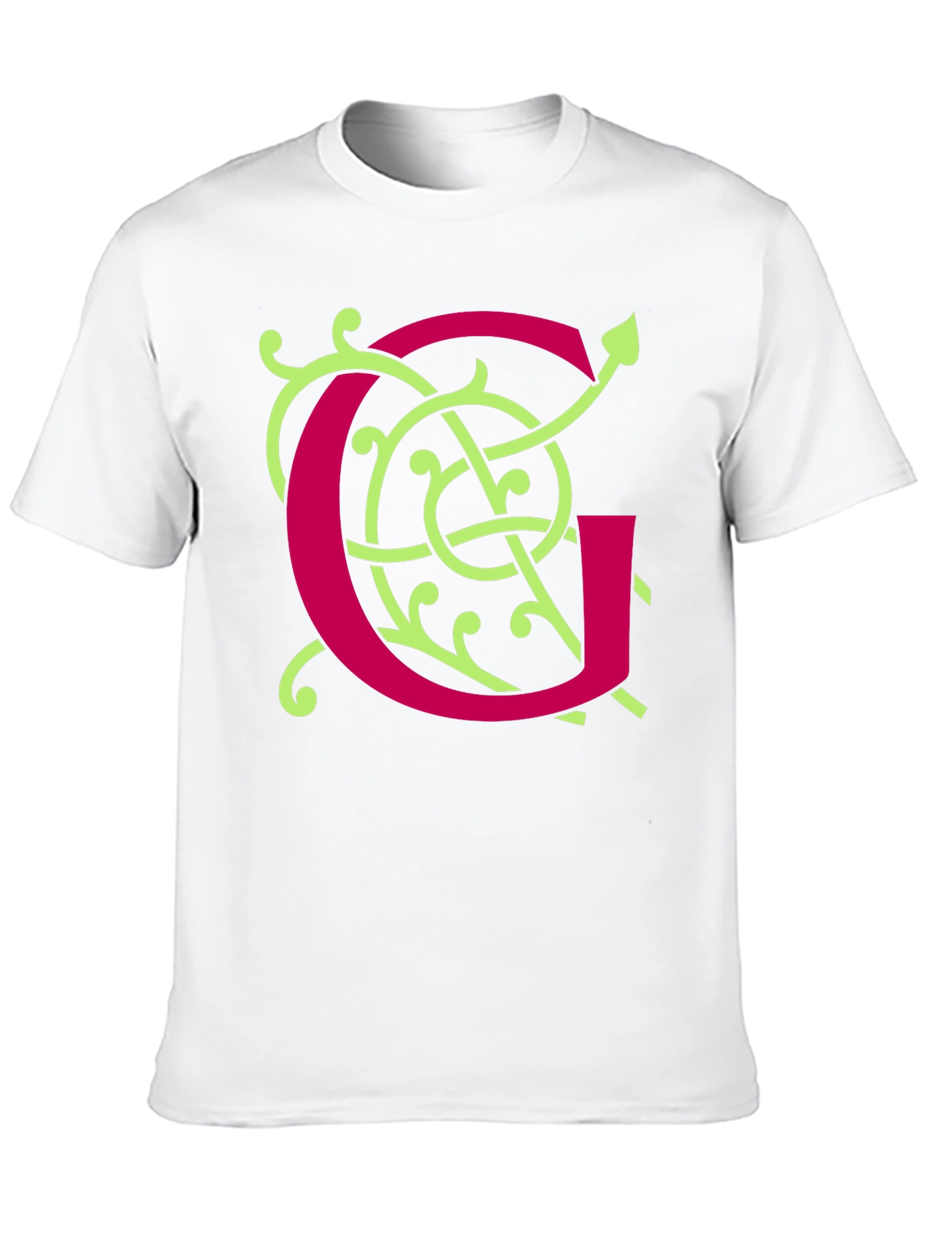Ornamental Initial G Black T-Shirt