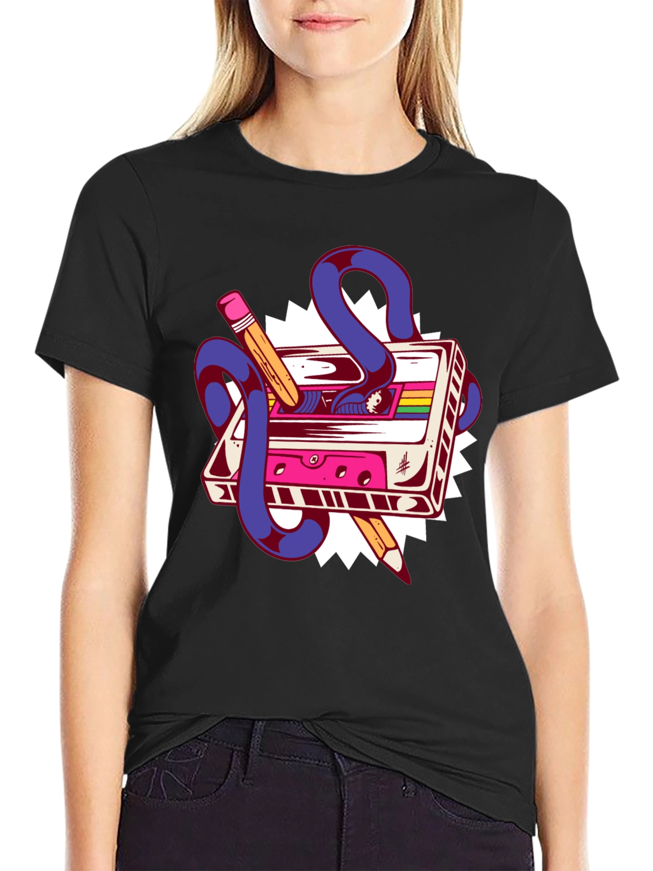Retro Cassette Tape Graphic Tee