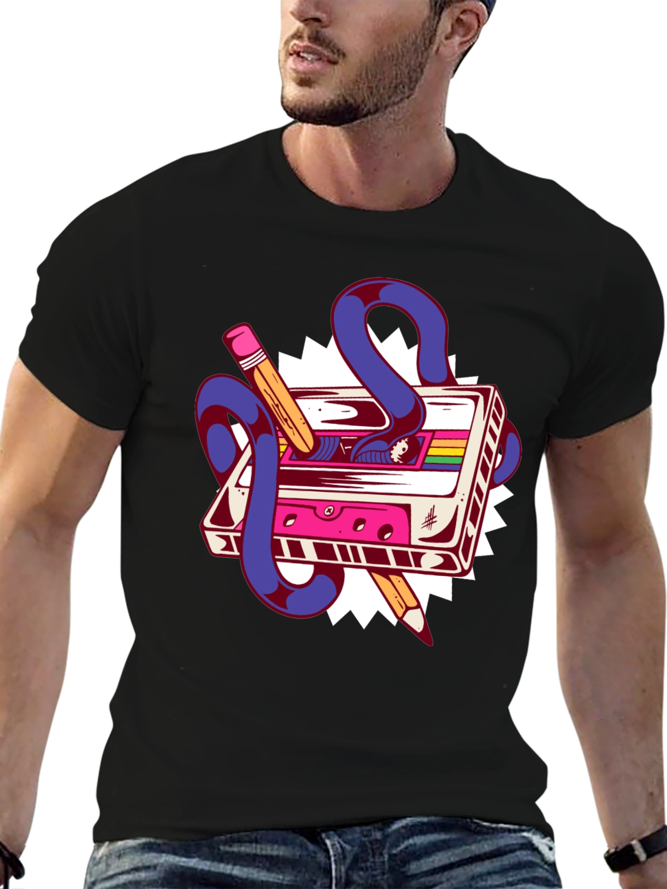 Retro Cassette Tape Graphic Tee
