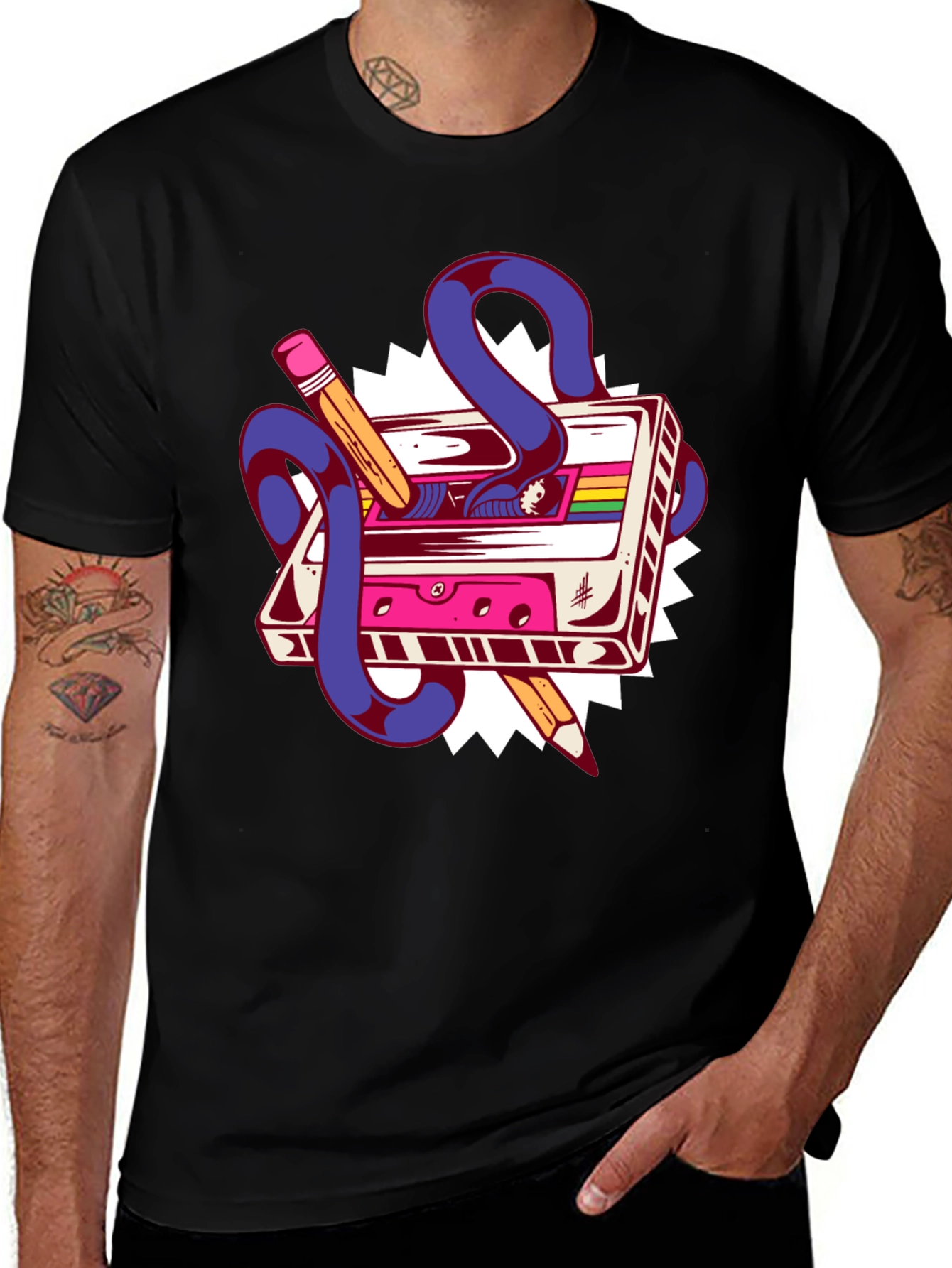 Retro Cassette Tape Graphic Tee