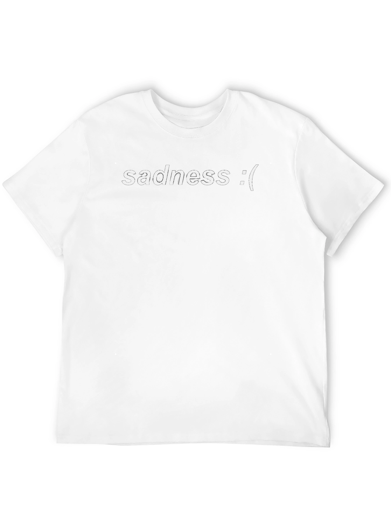 Sadness Graphic Tee - Black Unisex T-Shirt
